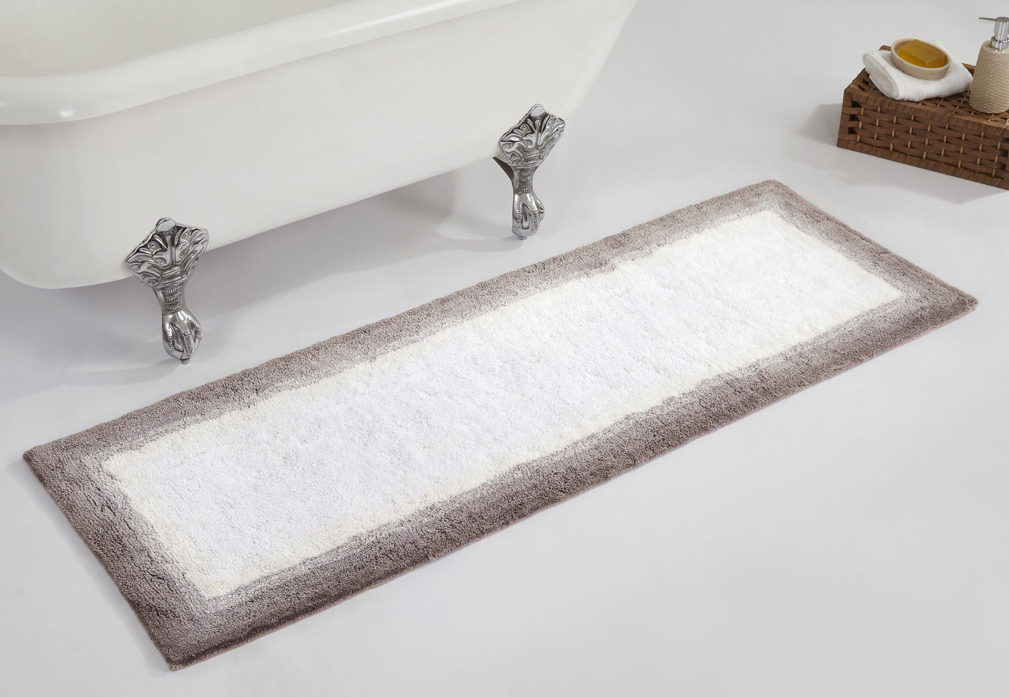 Torrent 100% Cotton Bath Mats: Tufted Ombre Design, Ultra-Soft Absorbent & Machine-Washable for Bathroom Floors, Showers & Sinks | Better Trends