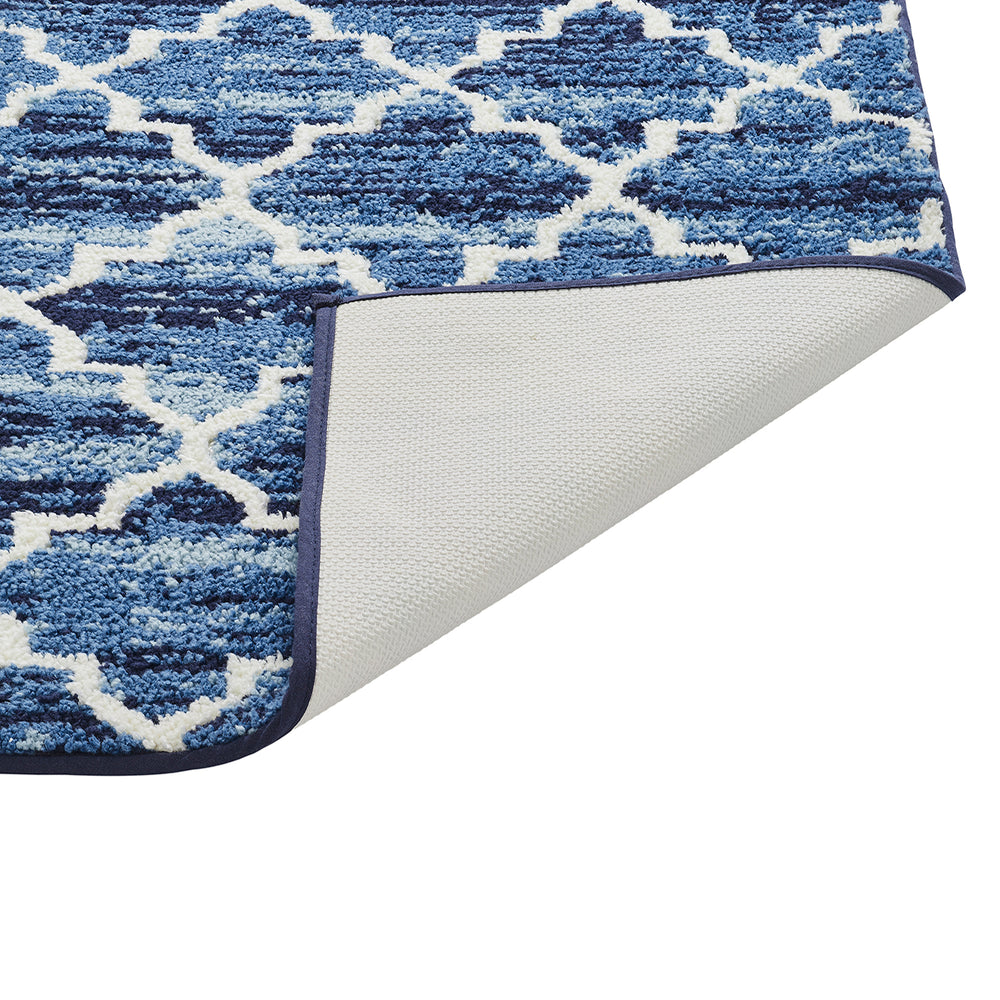 
                      
                        Better Trends Savio Collection 17" x 24" Bath Rug, Non Slip Bath Mat & Washable Bathroom Rugs, 100% Polyester Premium Bathroom Floor Mat, Perfect Bath Mats for Bathroom - Blue Bathroom Rugs
                      
                    