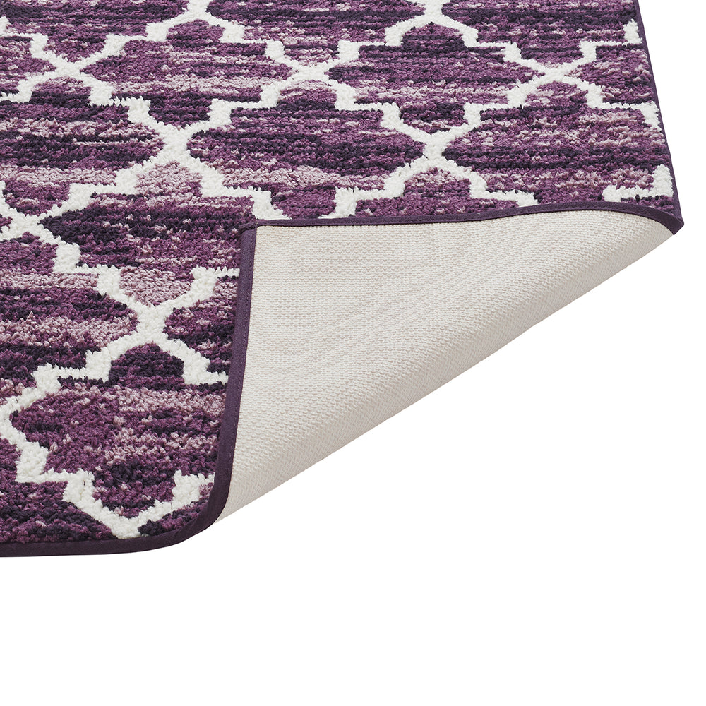 
                      
                        Better Trends Savio Collection Toilet mat u shaped, Non Slip Bath Mat & Washable Bathroom Rugs, 100% Polyester Premium Bathroom Floor Mat, Perfect Bath Mats for Bathroom - Purple Bathroom Rugs
                      
                    