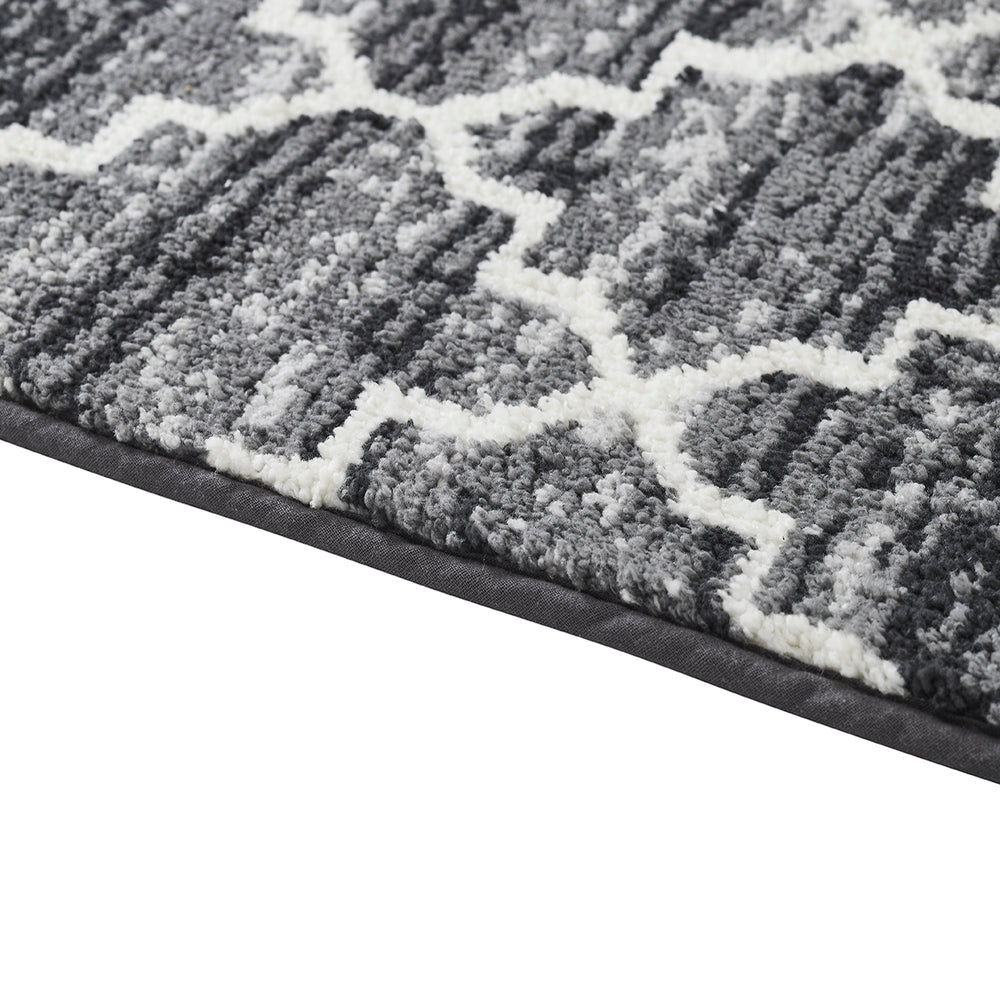 
                      
                        Better Trends Savio Collection 21" x 34" Bath Rug, Non Slip Bath Mat & Washable Bathroom Rugs, 100% Polyester Premium Bathroom Floor Mat, Perfect Bath Mats for Bathroom - Gray Bathroom Rugs
                      
                    