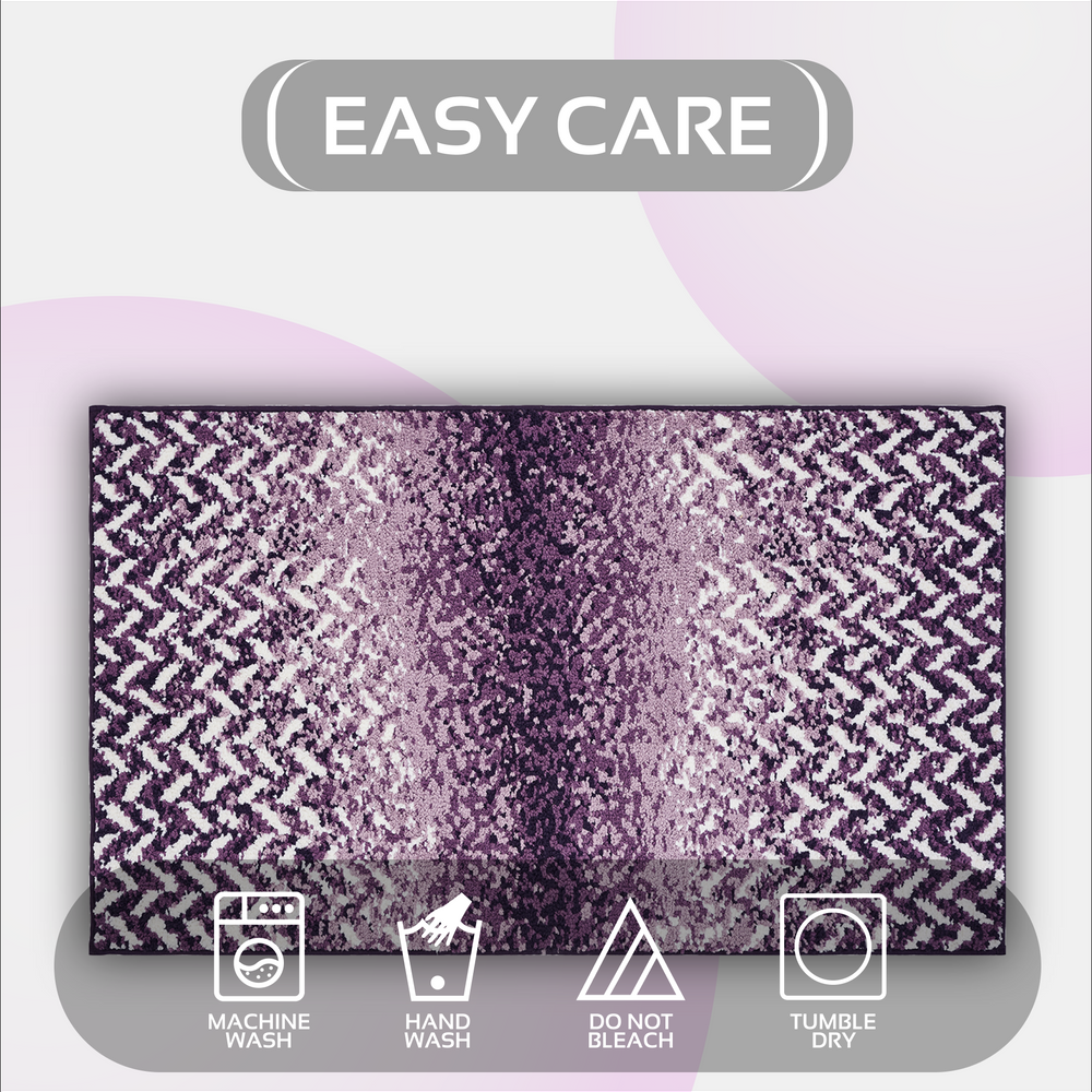 
                      
                        Casablanca Chevron Bath Rug - 100% Polyester, Knitted Weave with Gel Foam/Rubber Backing
                      
                    