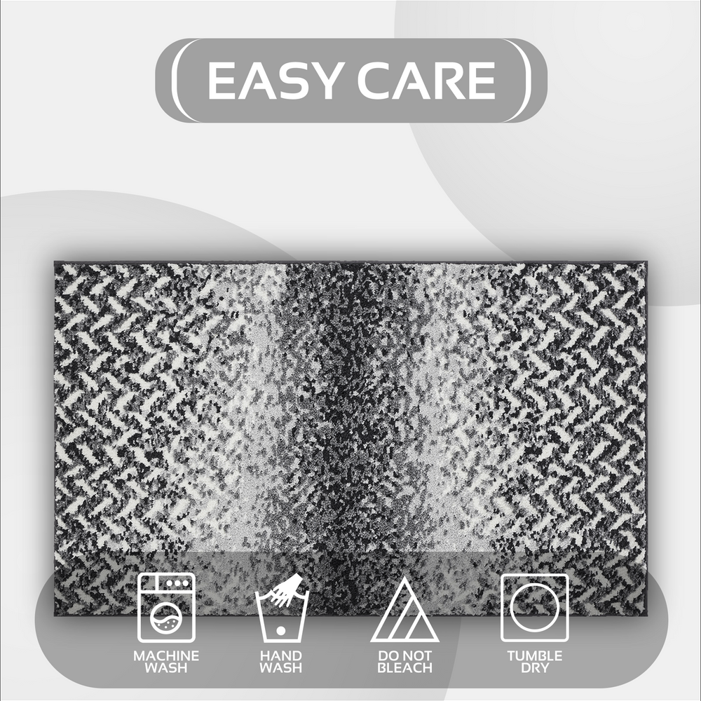 
                      
                        Casablanca Chevron Bath Rug - 100% Polyester, Knitted Weave with Gel Foam/Rubber Backing
                      
                    