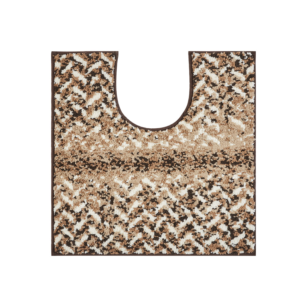
                      
                        Better Trends Casablanca 100% Polyester Brown Bath Mat and toilet rugs u shaped washable, Rubber Backing Non Slip Bath Mat & Multi-Purpose Bathroom Toilet Rugs – 20x20 U Shaped Toilet Rug
                      
                    