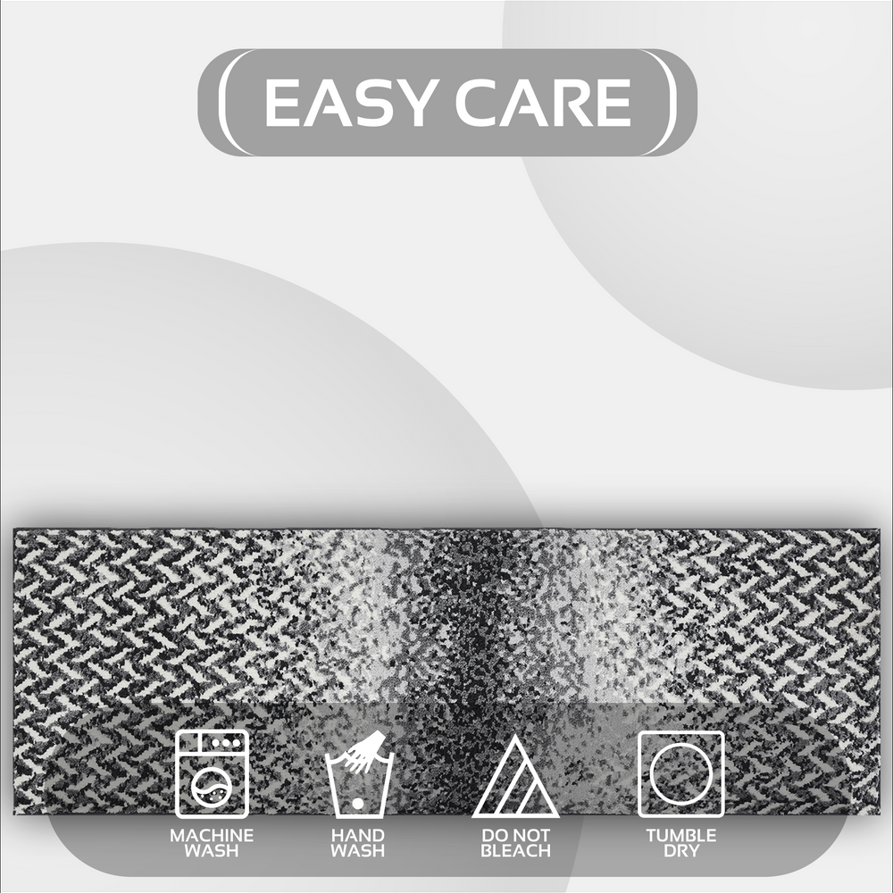 
                      
                        Casablanca Chevron Bath Rug - 100% Polyester, Knitted Weave with Gel Foam/Rubber Backing
                      
                    