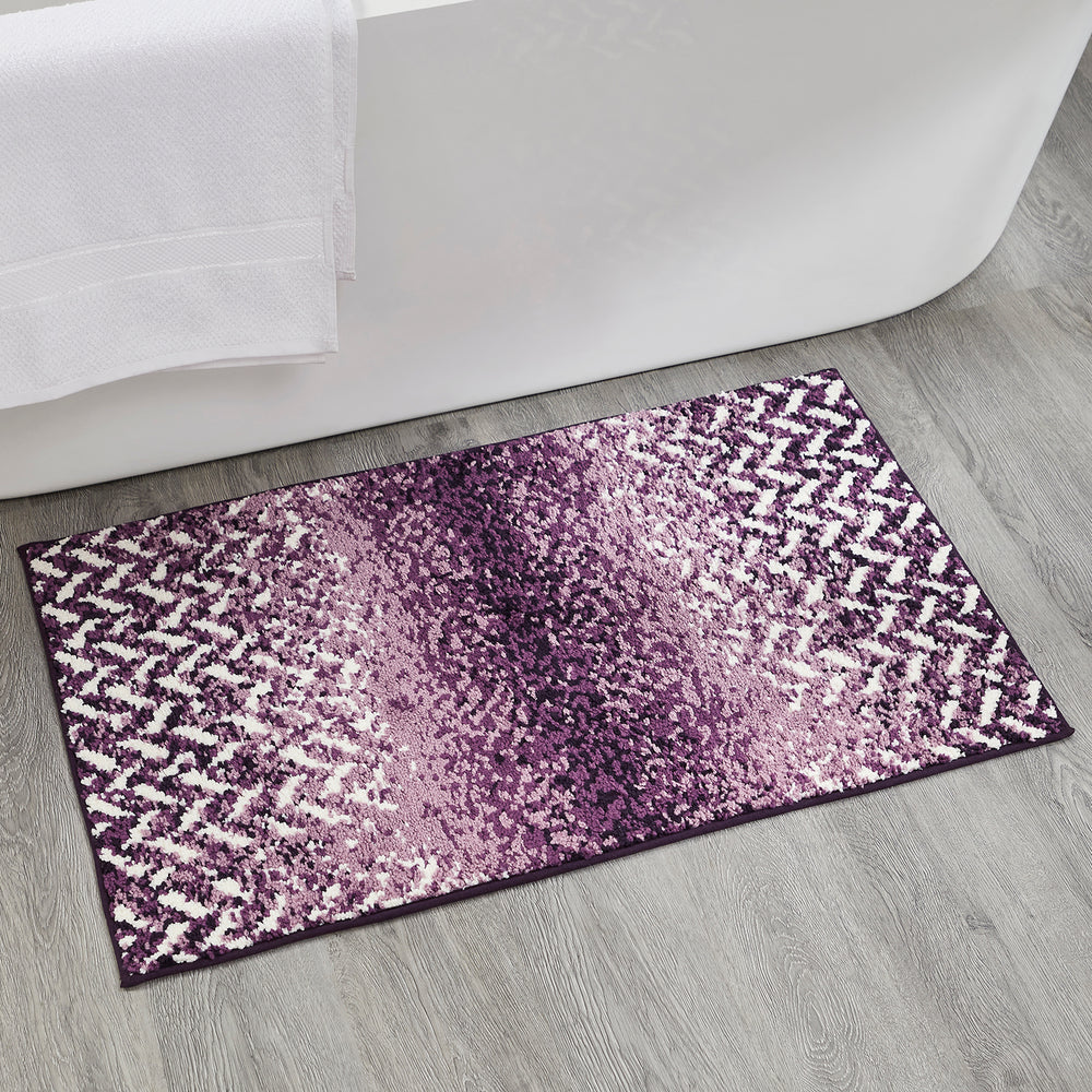 
                      
                        Better Trends Casablanca 100% Polyester Purple Bath Mat and Washable Bathroom Rugs, Rubber Backing Non Slip Bath Mat & Multi-Purpose Toilet Rug – 21x34 Bathroom Mat
                      
                    