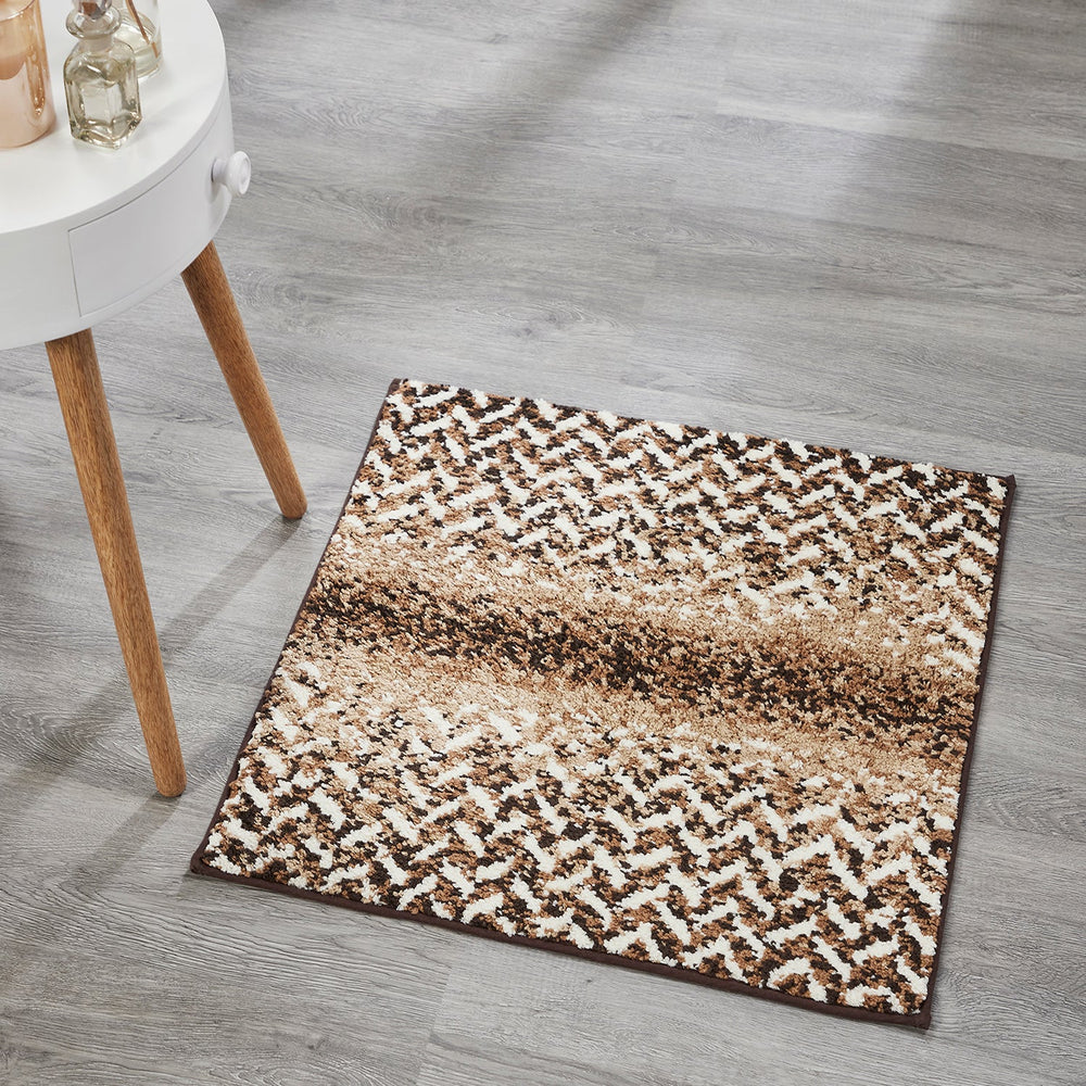 
                      
                        Casablanca Chevron Bath Rug - 100% Polyester, Knitted Weave with Gel Foam/Rubber Backing
                      
                    
