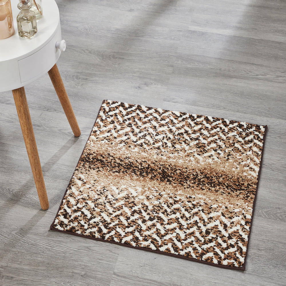 
                      
                        Better Trends Casablanca 100% Polyester Brown Bath Mat and Washable Bathroom Rugs, Rubber Backing Non Slip Bath Mat & Multi-Purpose Toilet Rug – 24x24 Square Bathroom Mat
                      
                    