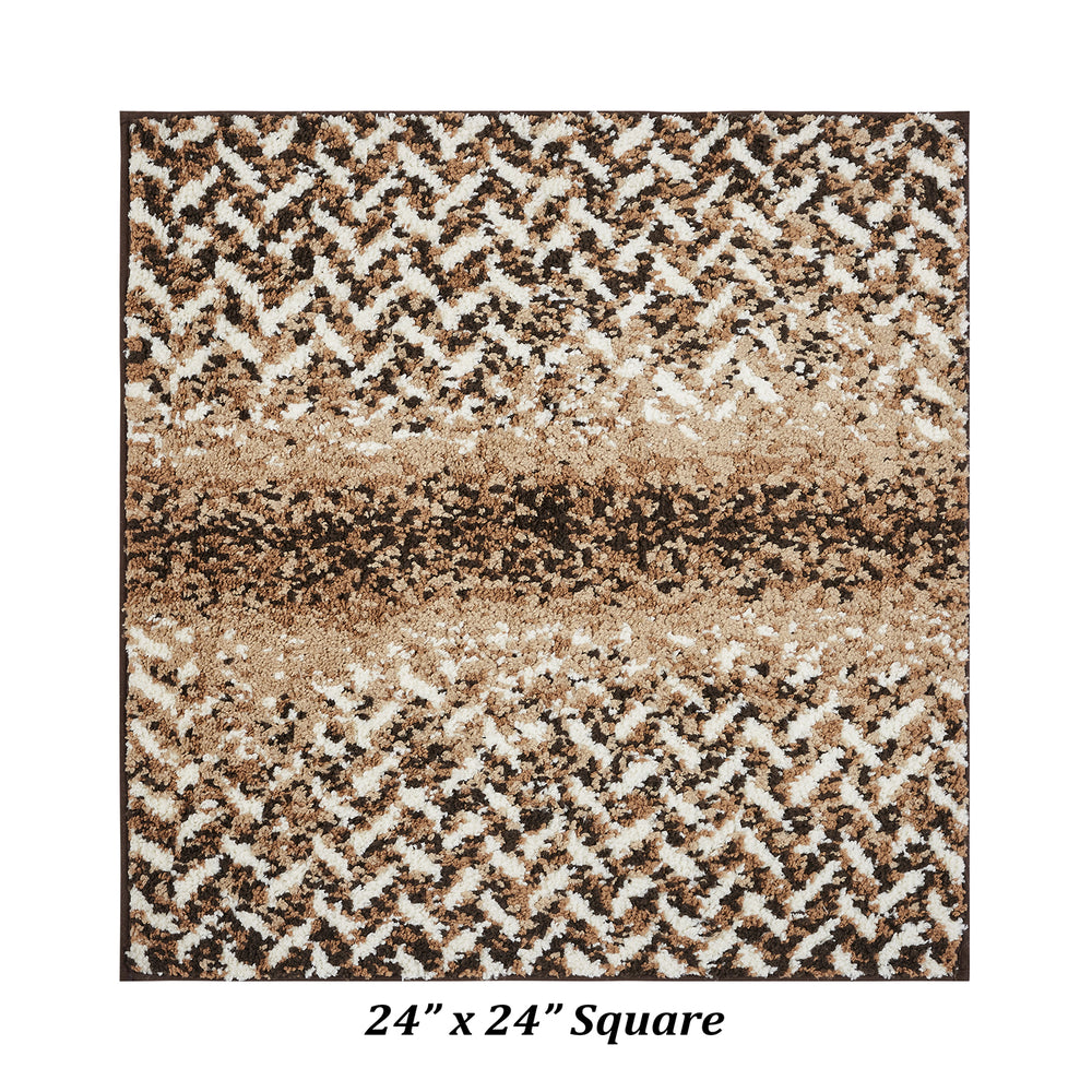 
                      
                        Better Trends Casablanca 100% Polyester Brown Bath Mat and Washable Bathroom Rugs, Rubber Backing Non Slip Bath Mat & Multi-Purpose Toilet Rug – 24x24 Square Bathroom Mat
                      
                    