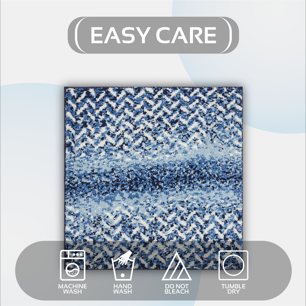 
                      
                        Casablanca Chevron Bath Rug - 100% Polyester, Knitted Weave with Gel Foam/Rubber Backing
                      
                    