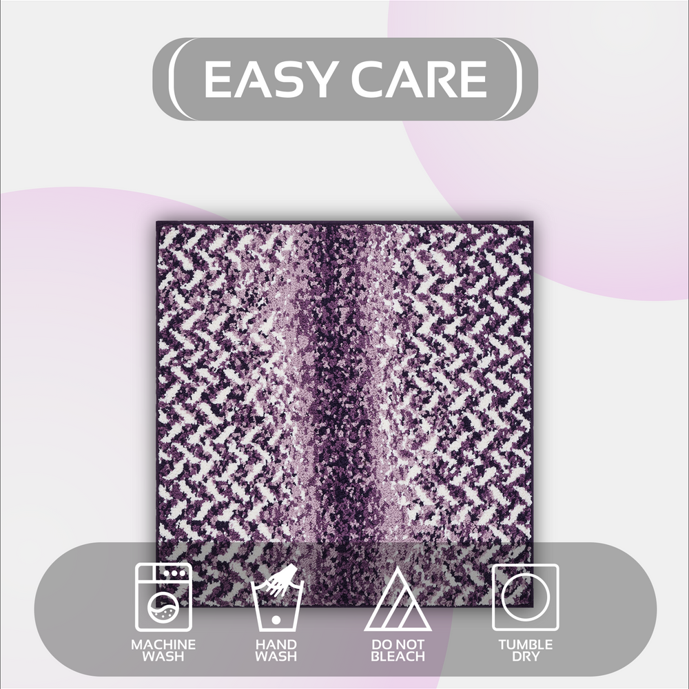 
                      
                        Casablanca Chevron Bath Rug - 100% Polyester, Knitted Weave with Gel Foam/Rubber Backing
                      
                    