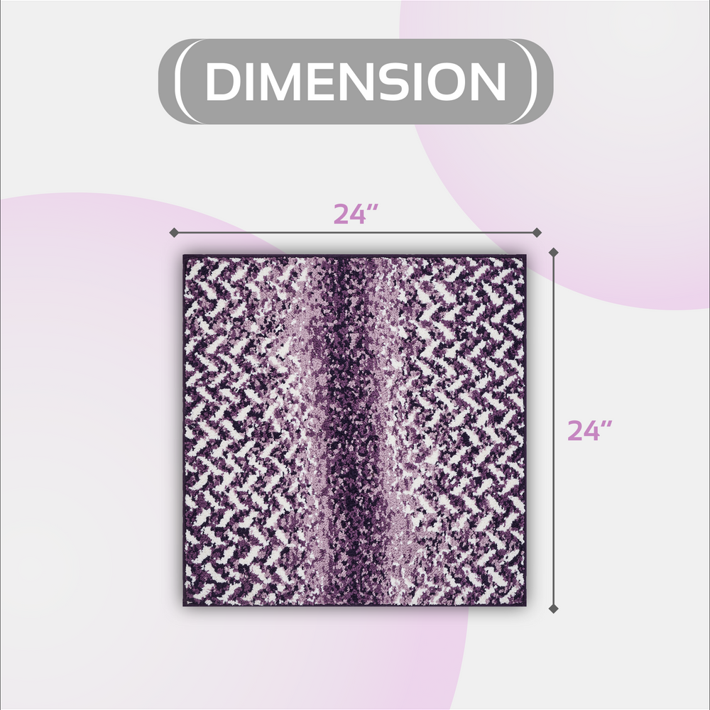 
                      
                        Casablanca Chevron Bath Rug - 100% Polyester, Knitted Weave with Gel Foam/Rubber Backing
                      
                    