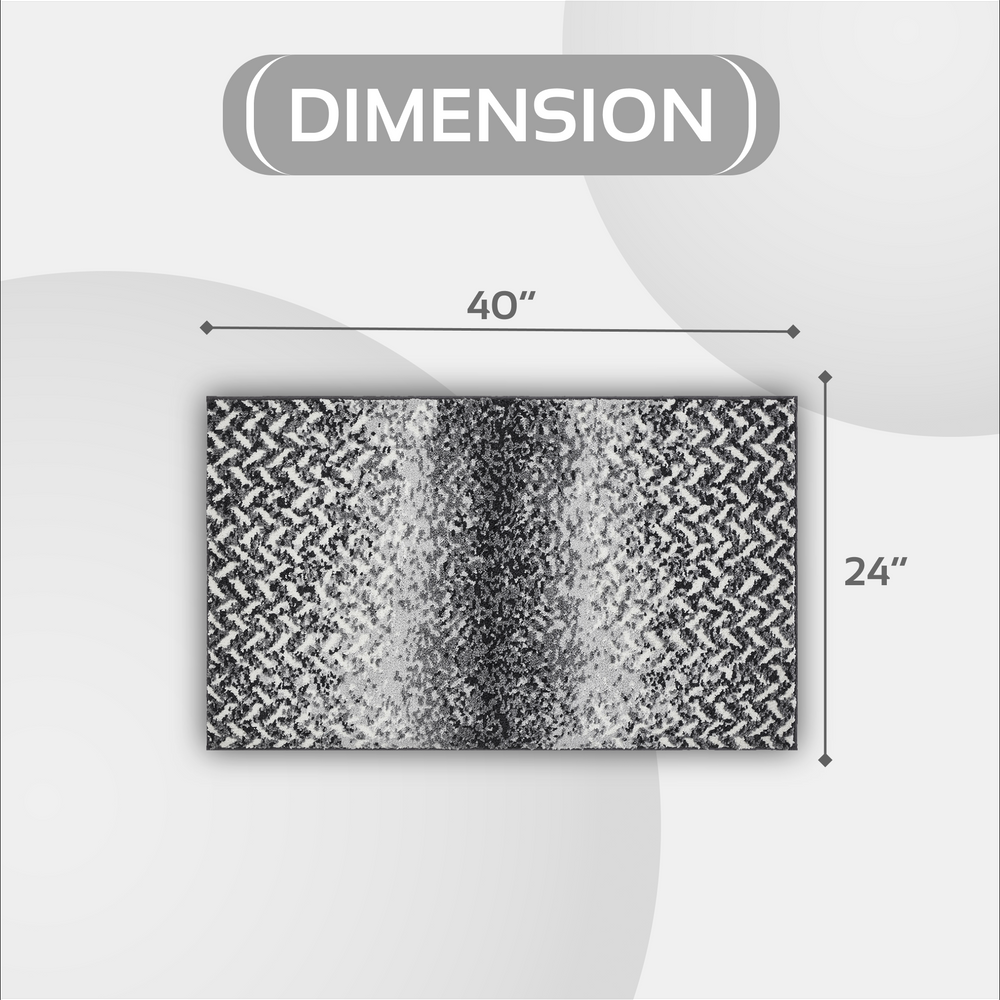 
                      
                        Casablanca Chevron Bath Rug - 100% Polyester, Knitted Weave with Gel Foam/Rubber Backing
                      
                    