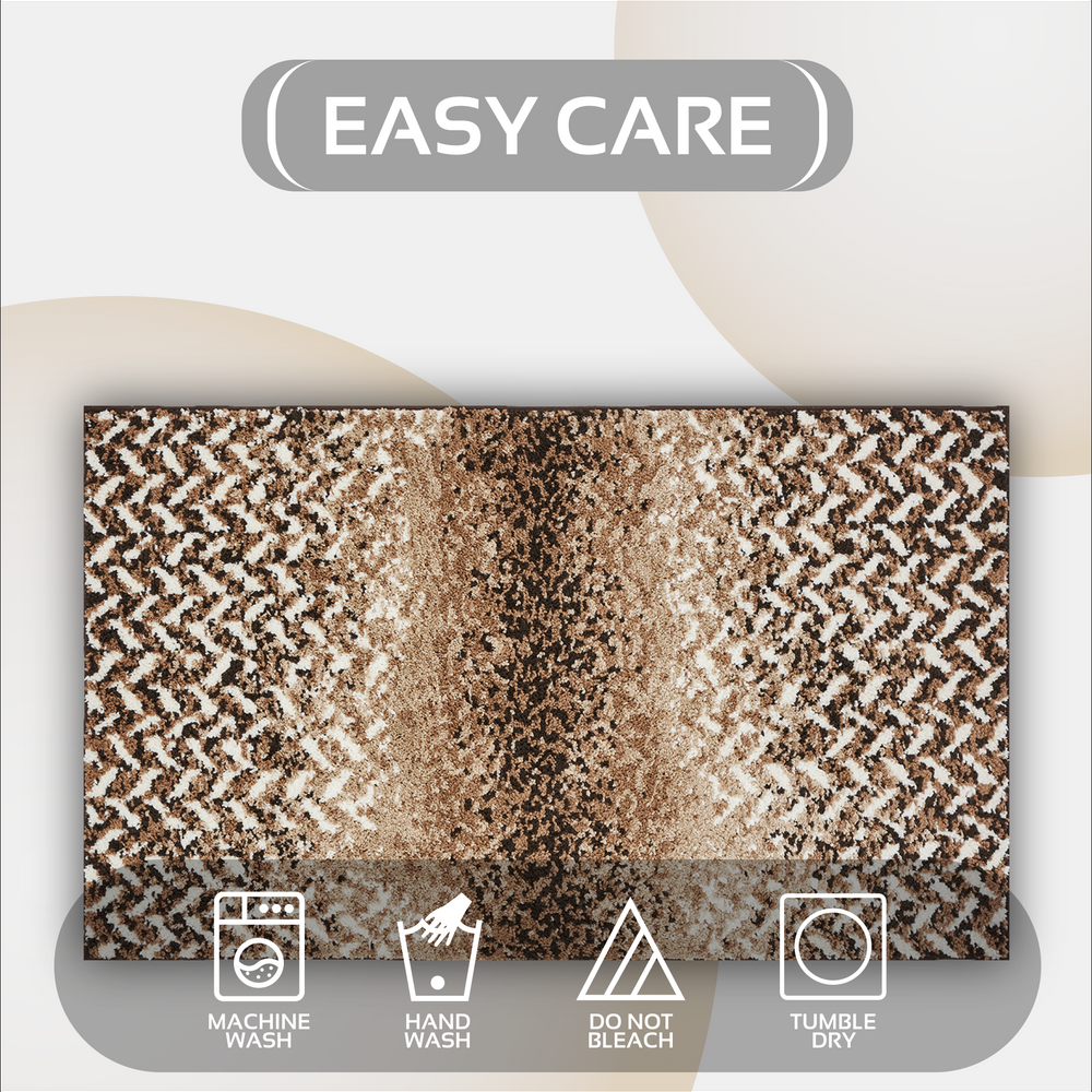 
                      
                        Casablanca Chevron Bath Rug - 100% Polyester, Knitted Weave with Gel Foam/Rubber Backing
                      
                    