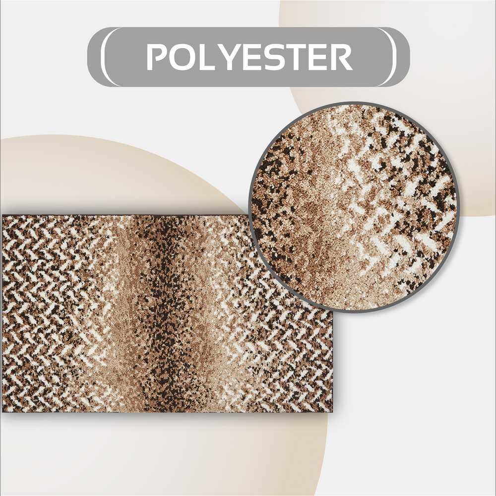 
                      
                        Casablanca Chevron Bath Rug - 100% Polyester, Knitted Weave with Gel Foam/Rubber Backing
                      
                    