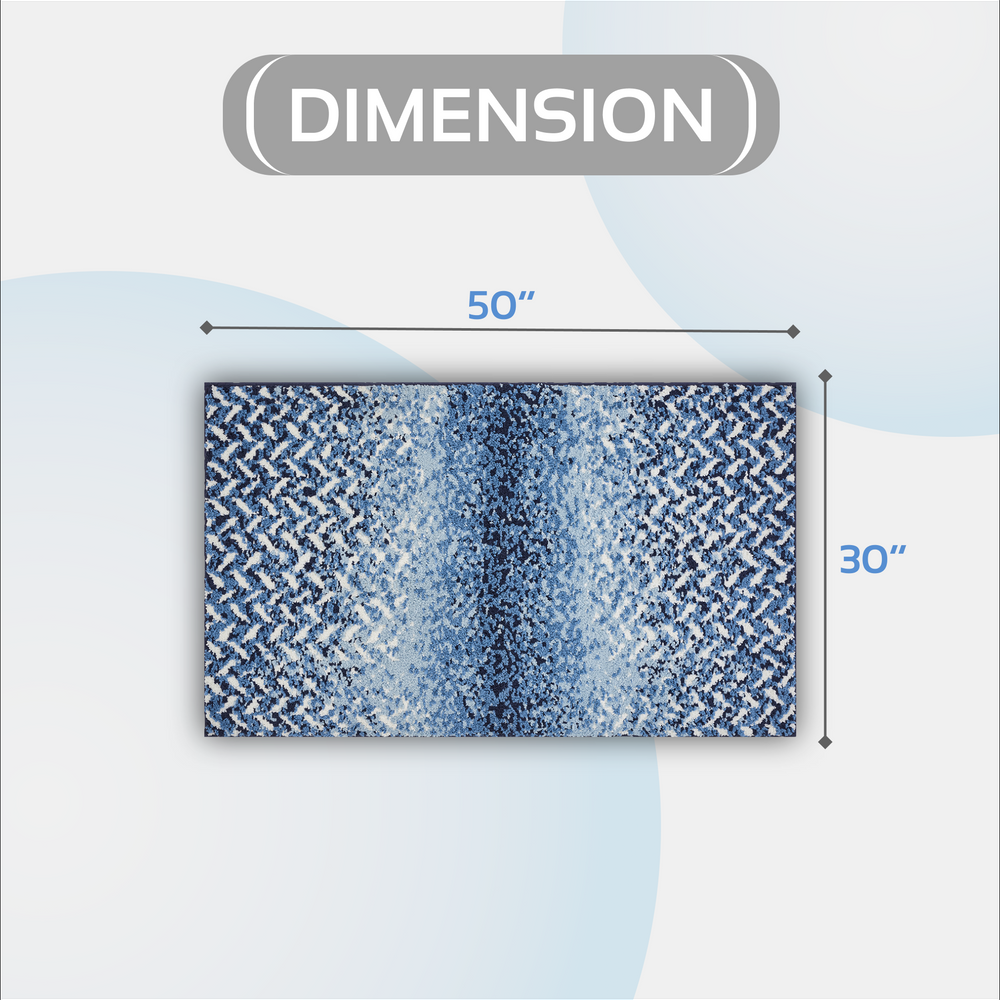 
                      
                        Casablanca Chevron Bath Rug - 100% Polyester, Knitted Weave with Gel Foam/Rubber Backing
                      
                    