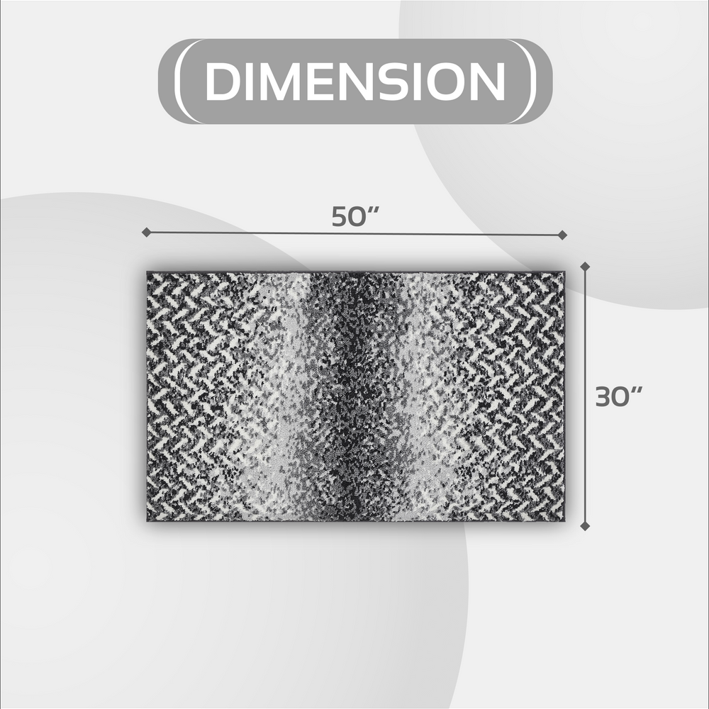 
                      
                        Casablanca Chevron Bath Rug - 100% Polyester, Knitted Weave with Gel Foam/Rubber Backing
                      
                    