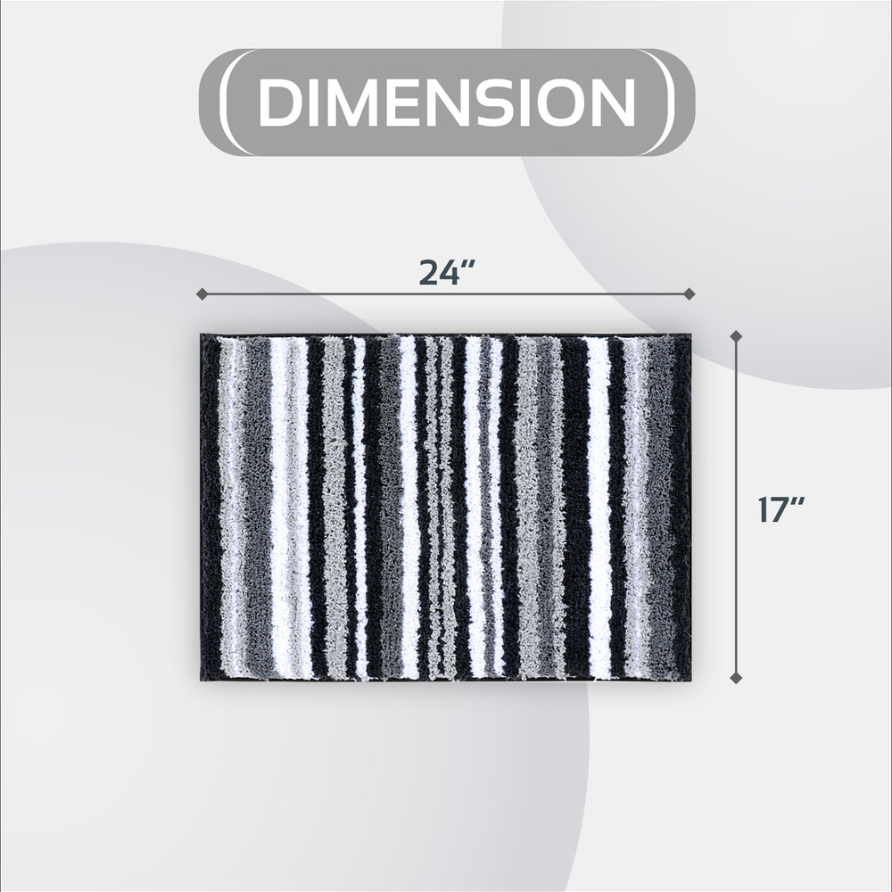 
                      
                        Griffie Durable Polyester with Non-Slip TPR Backing Tufted Design Bath Rug
                      
                    