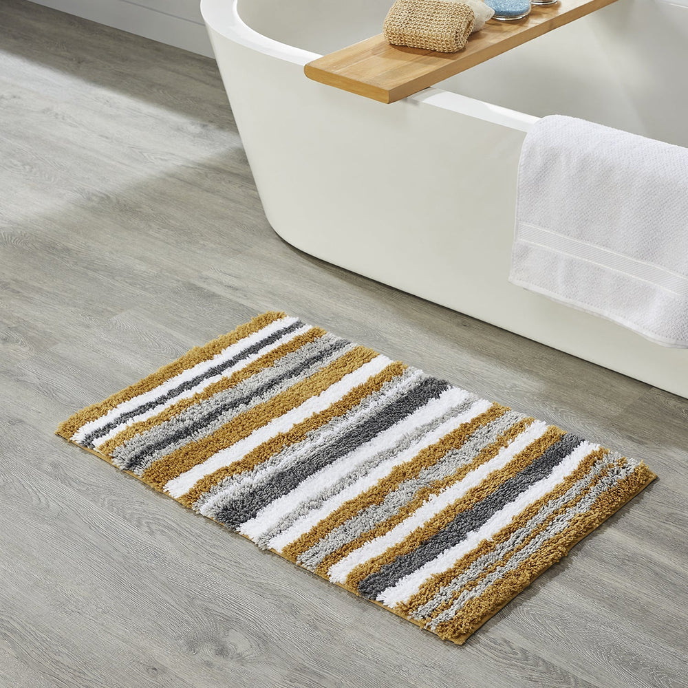 
                      
                        Griffie Durable Polyester with Non-Slip TPR Backing Tufted Design Bath Rug
                      
                    