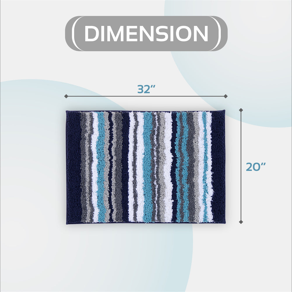 
                      
                        Griffie Durable Polyester with Non-Slip TPR Backing Tufted Design Bath Rug
                      
                    