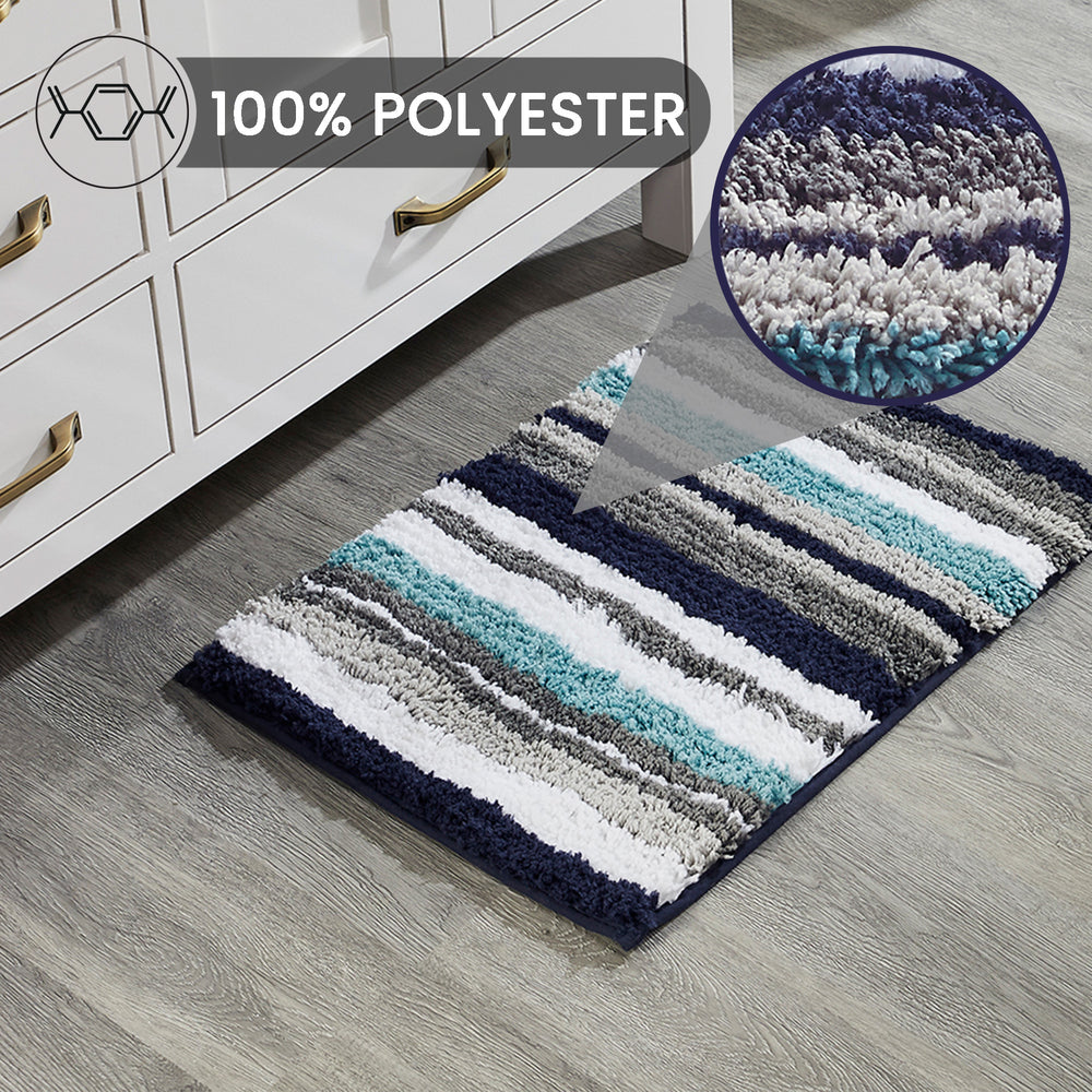 
                      
                        Griffie Durable Polyester with Non-Slip TPR Backing Tufted Design Bath Rug
                      
                    
