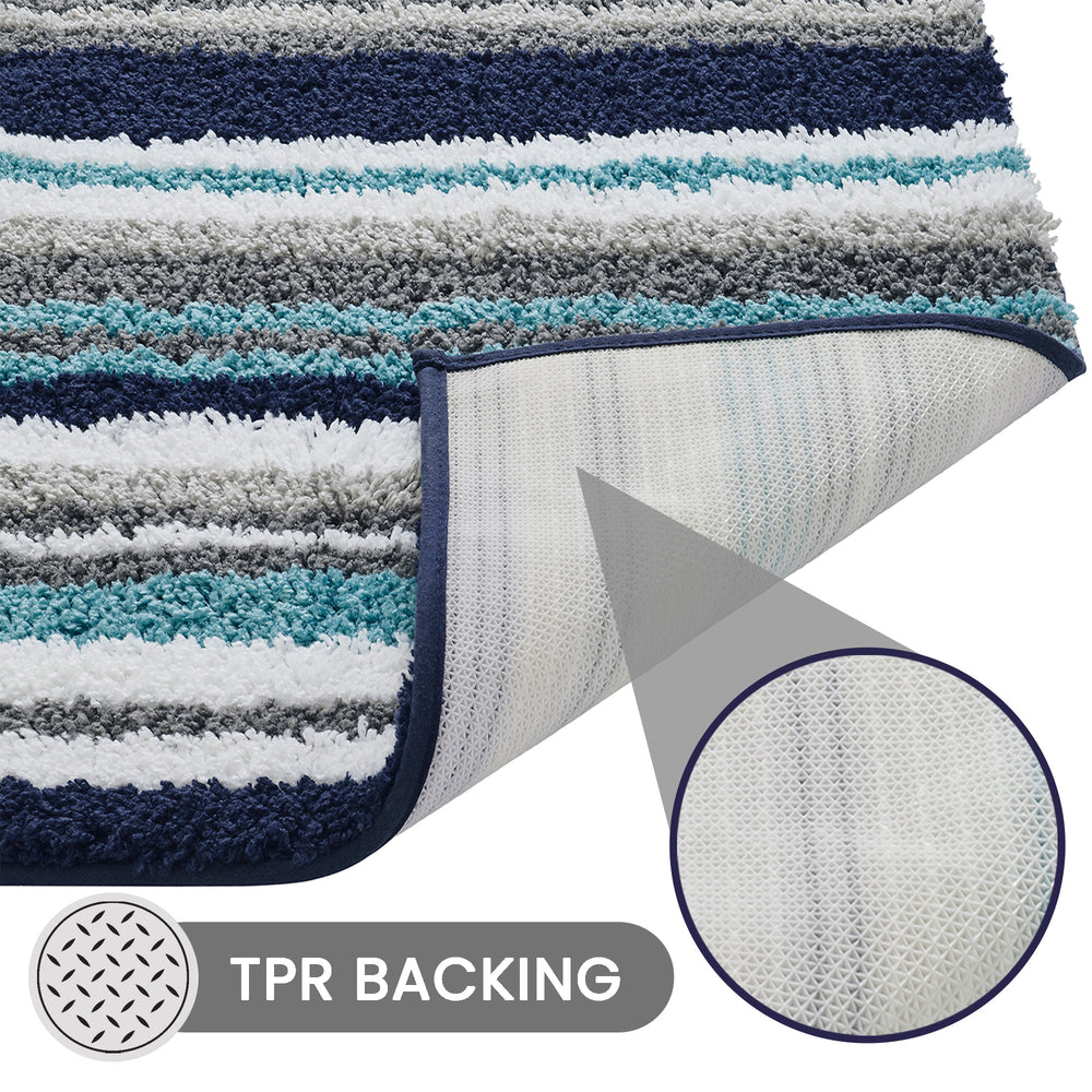 
                      
                        Griffie Durable Polyester with Non-Slip TPR Backing Tufted Design Bath Rug
                      
                    
