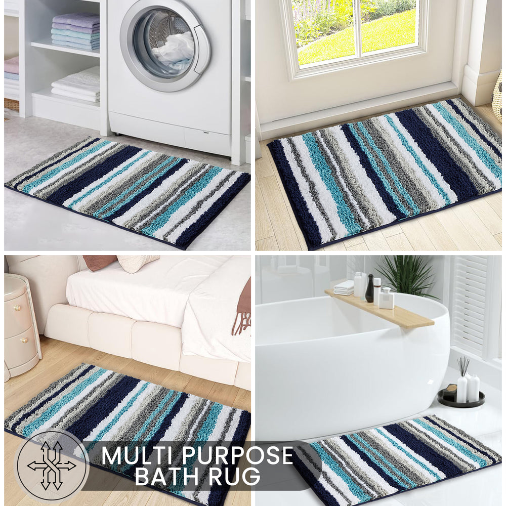 
                      
                        Griffie Durable Polyester with Non-Slip TPR Backing Tufted Design Bath Rug
                      
                    