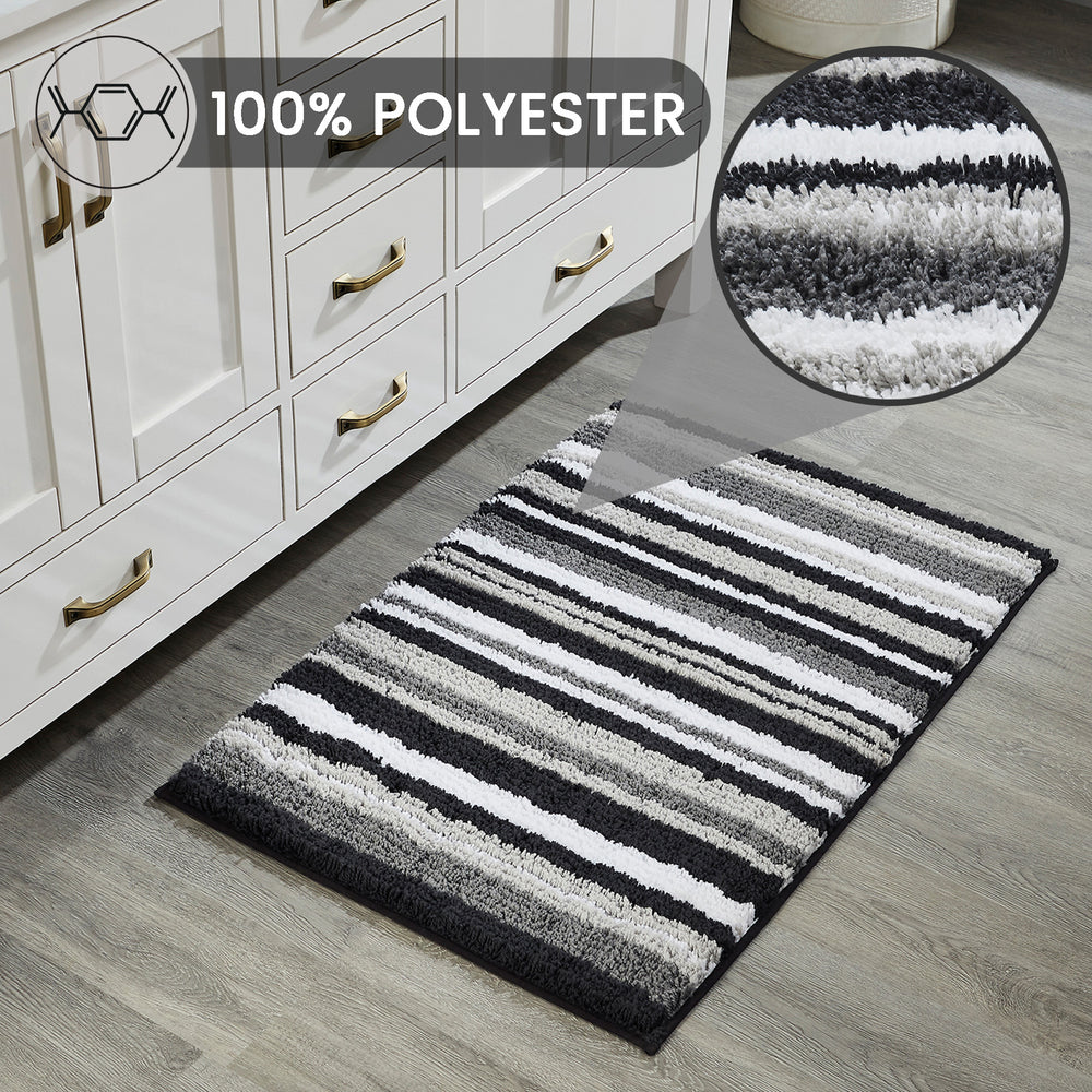 
                      
                        Griffie Durable Polyester with Non-Slip TPR Backing Tufted Design Bath Rug
                      
                    