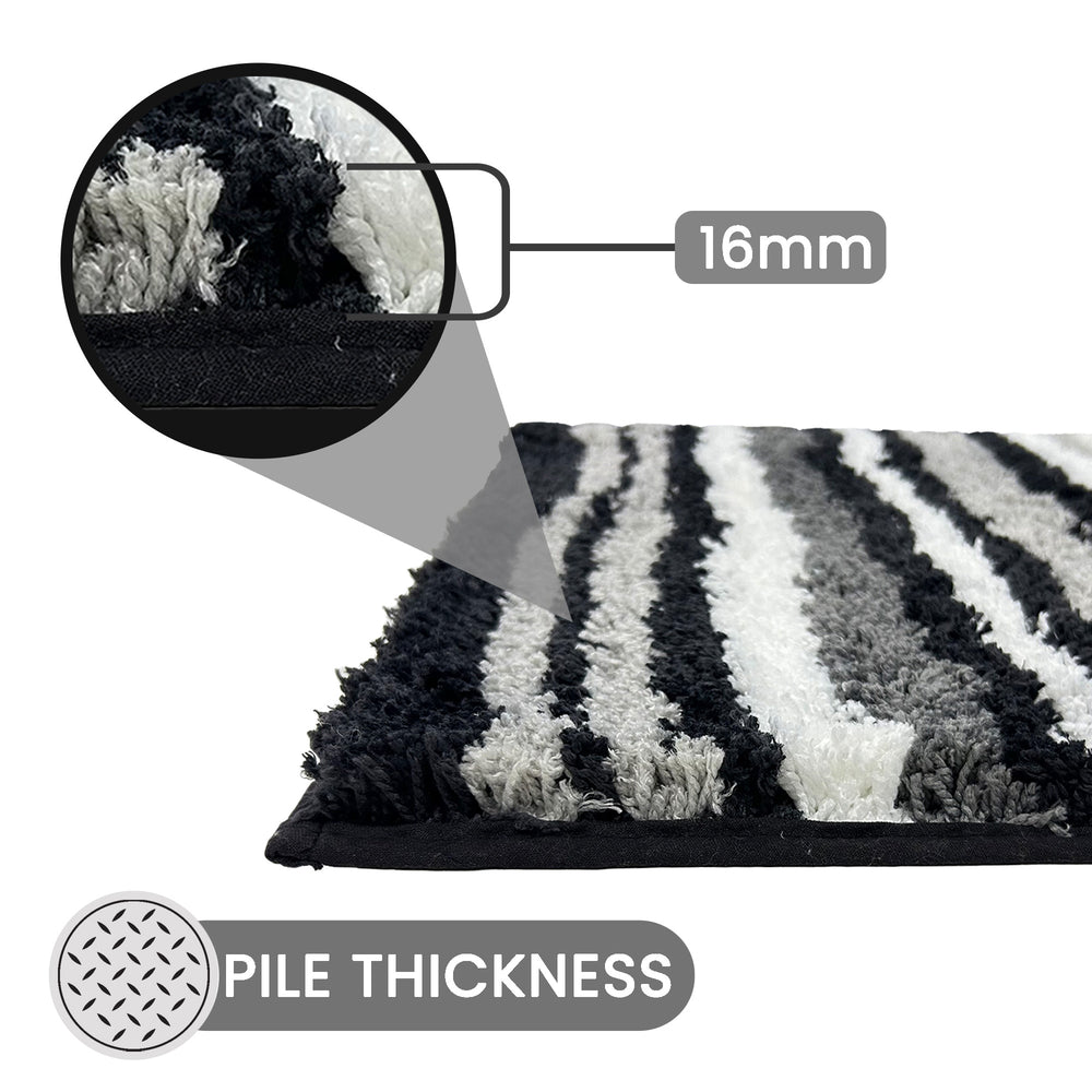 
                      
                        Griffie Durable Polyester with Non-Slip TPR Backing Tufted Design Bath Rug
                      
                    