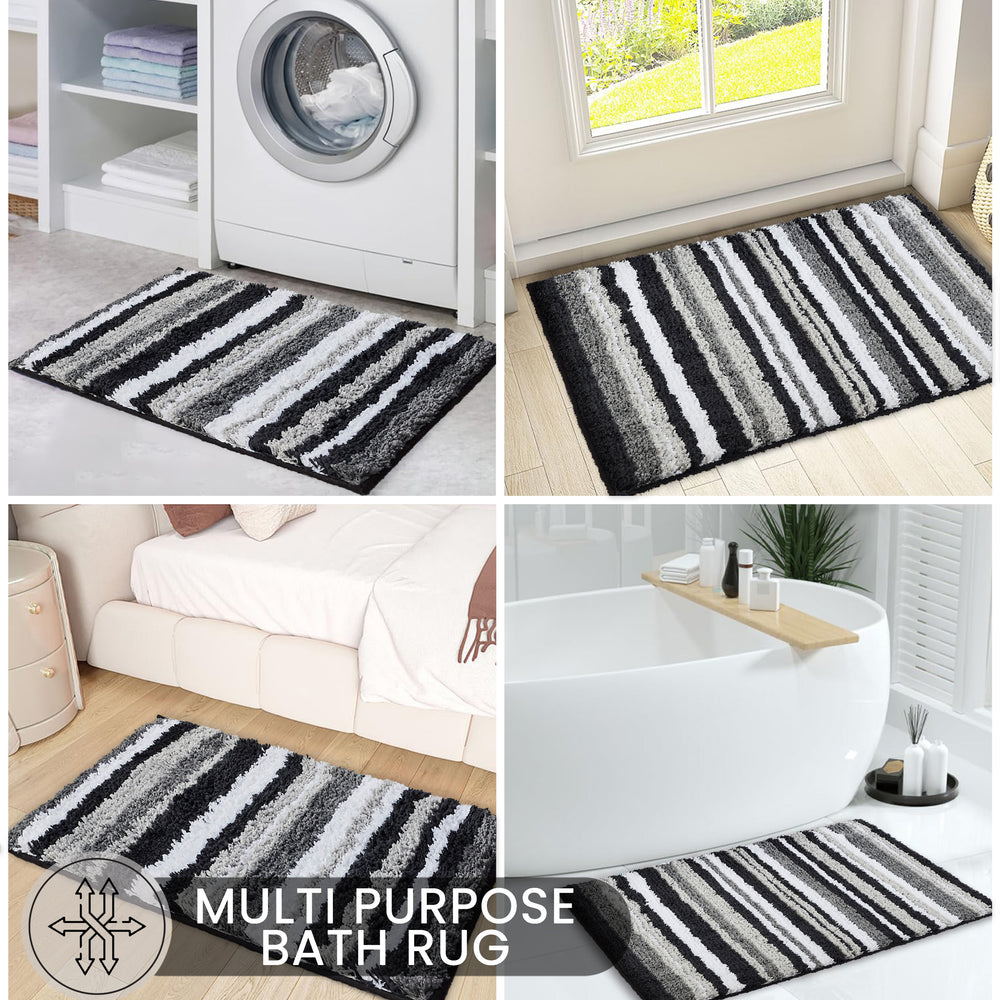 
                      
                        Griffie Durable Polyester with Non-Slip TPR Backing Tufted Design Bath Rug
                      
                    