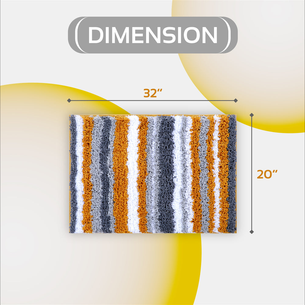 
                      
                        Griffie Durable Polyester with Non-Slip TPR Backing Tufted Design Bath Rug
                      
                    