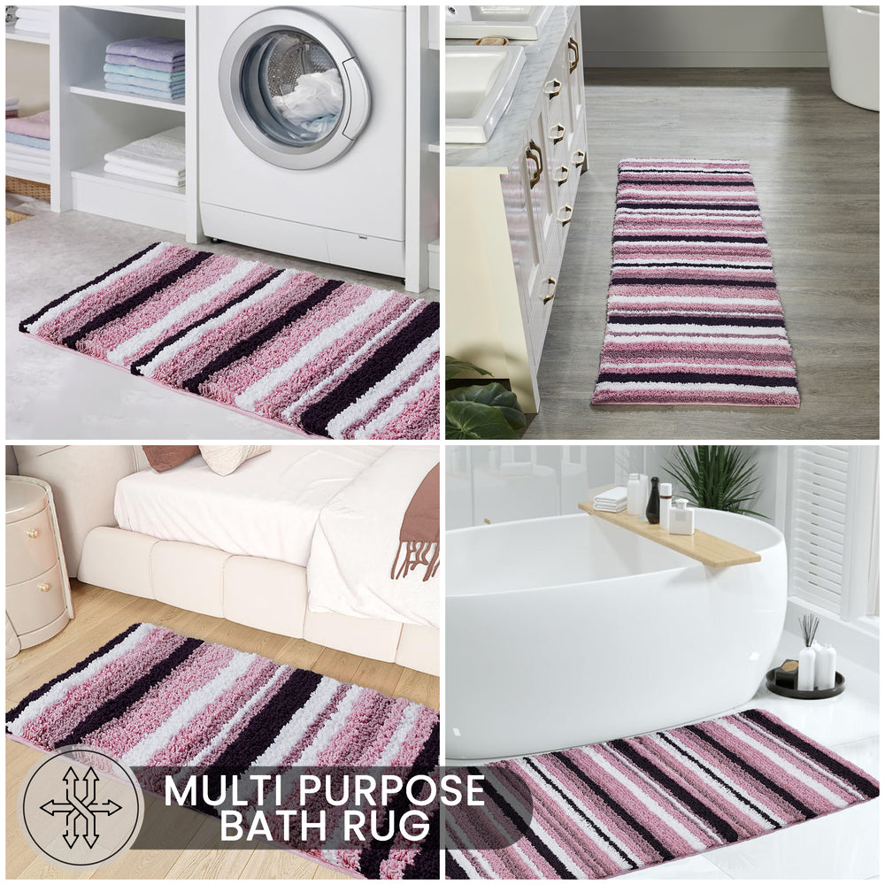 
                      
                        Griffie Durable Polyester with Non-Slip TPR Backing Tufted Design Bath Rug
                      
                    
