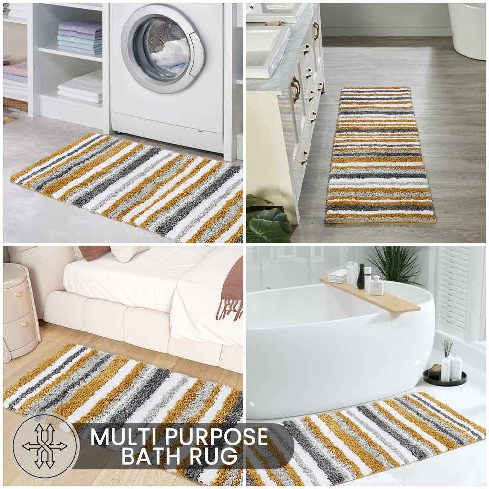 
                      
                        Griffie Durable Polyester with Non-Slip TPR Backing Tufted Design Bath Rug
                      
                    