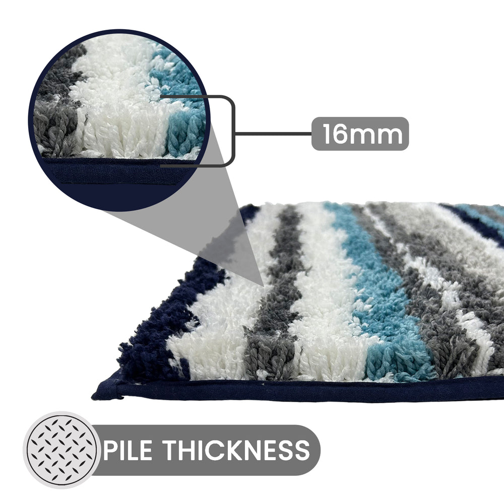 
                      
                        Griffie Durable Polyester with Non-Slip TPR Backing Tufted Design Bath Rug
                      
                    