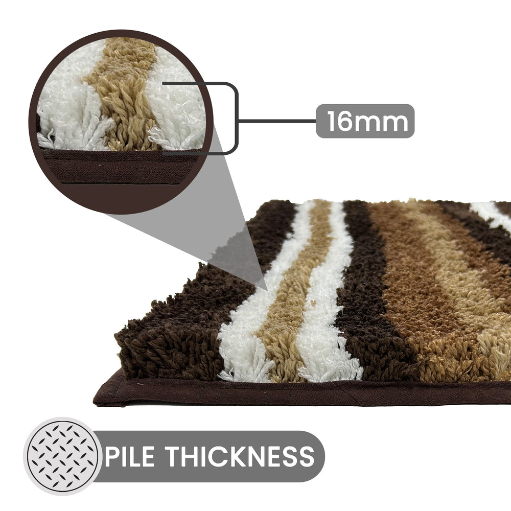 
                      
                        Griffie Durable Polyester with Non-Slip TPR Backing Tufted Design Bath Rug
                      
                    