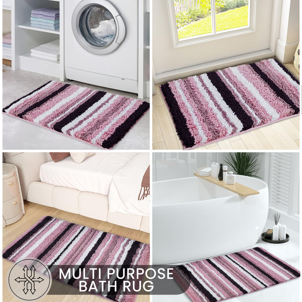 
                      
                        Griffie Durable Polyester with Non-Slip TPR Backing Tufted Design Bath Rug
                      
                    