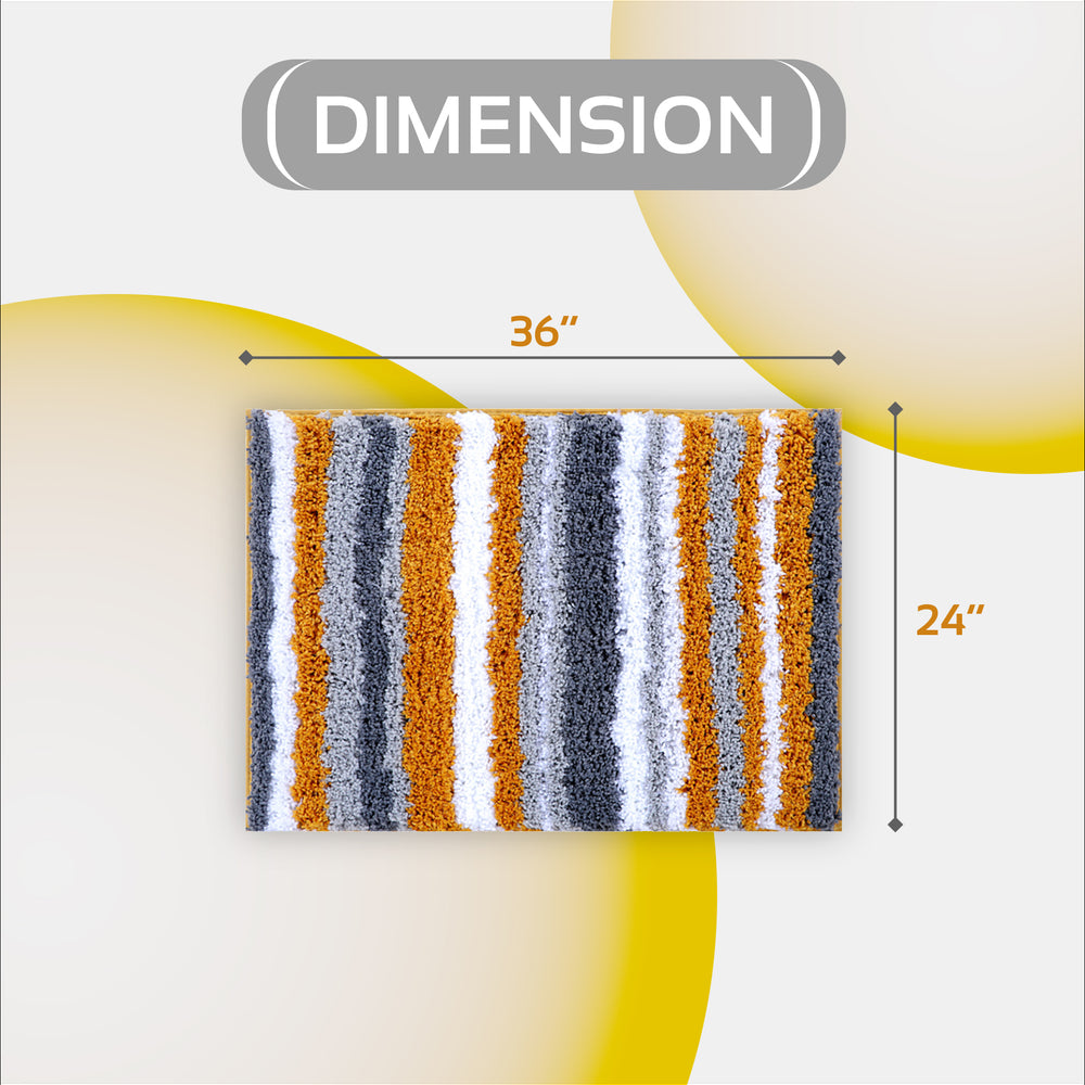 
                      
                        Griffie Durable Polyester with Non-Slip TPR Backing Tufted Design Bath Rug
                      
                    