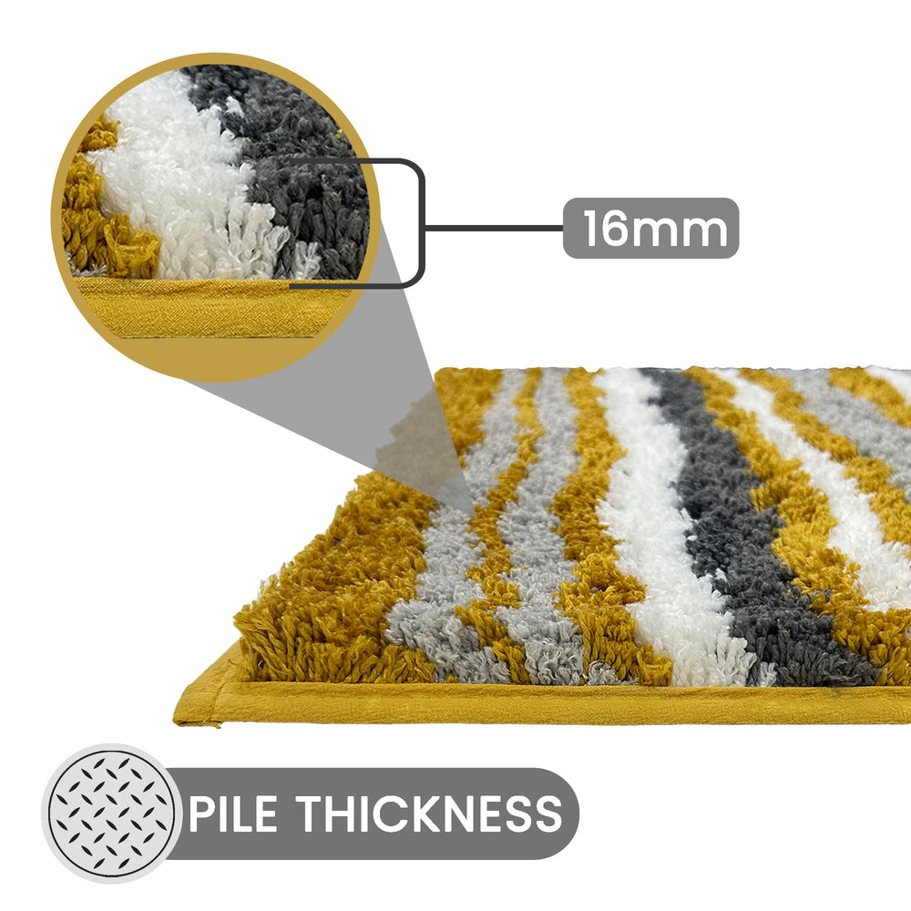 
                      
                        Griffie Durable Polyester with Non-Slip TPR Backing Tufted Design Bath Rug
                      
                    