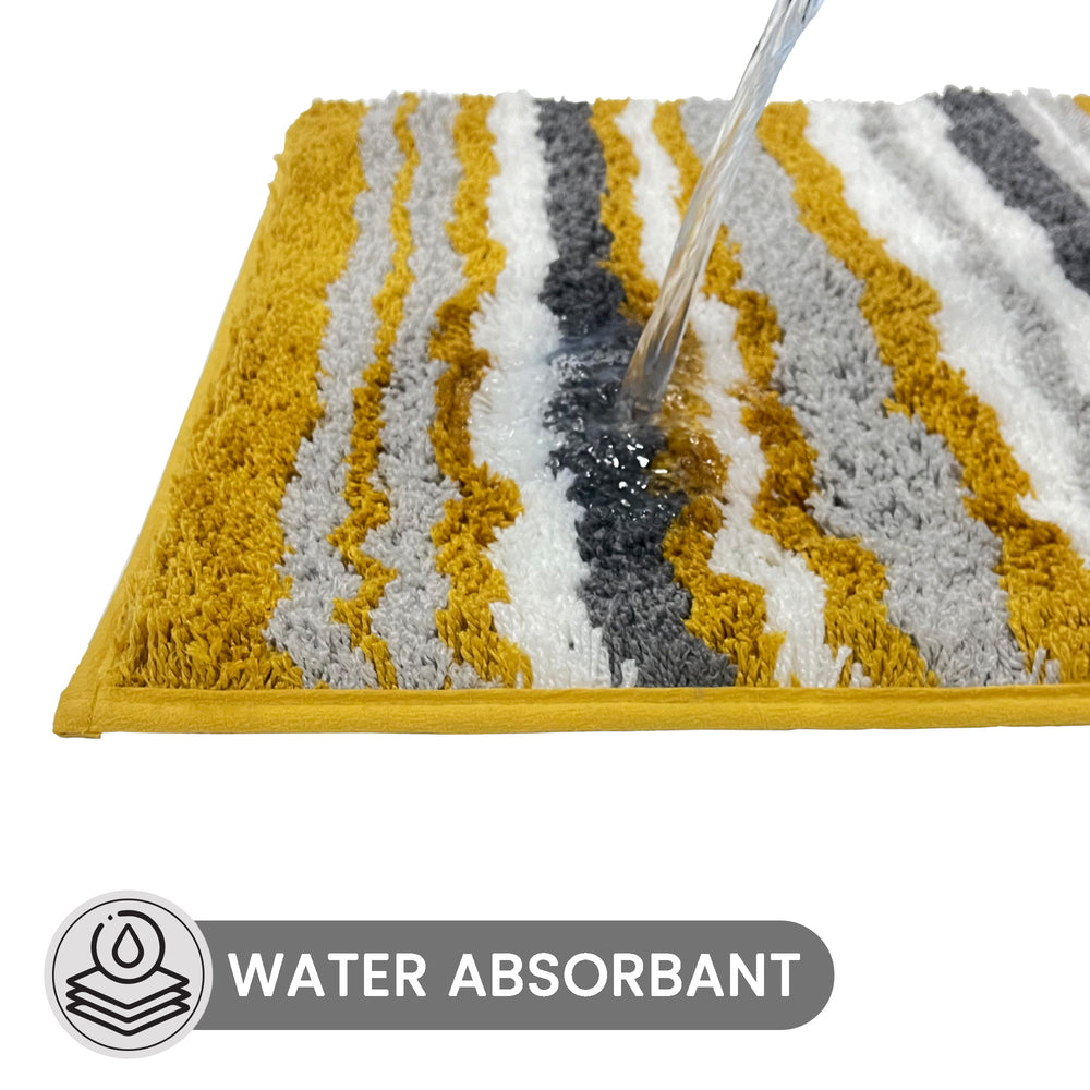 
                      
                        Griffie Durable Polyester with Non-Slip TPR Backing Tufted Design Bath Rug
                      
                    