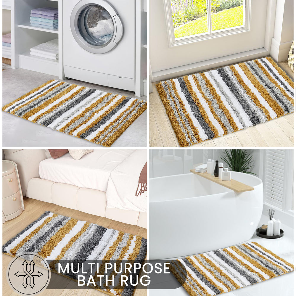
                      
                        Griffie Durable Polyester with Non-Slip TPR Backing Tufted Design Bath Rug
                      
                    