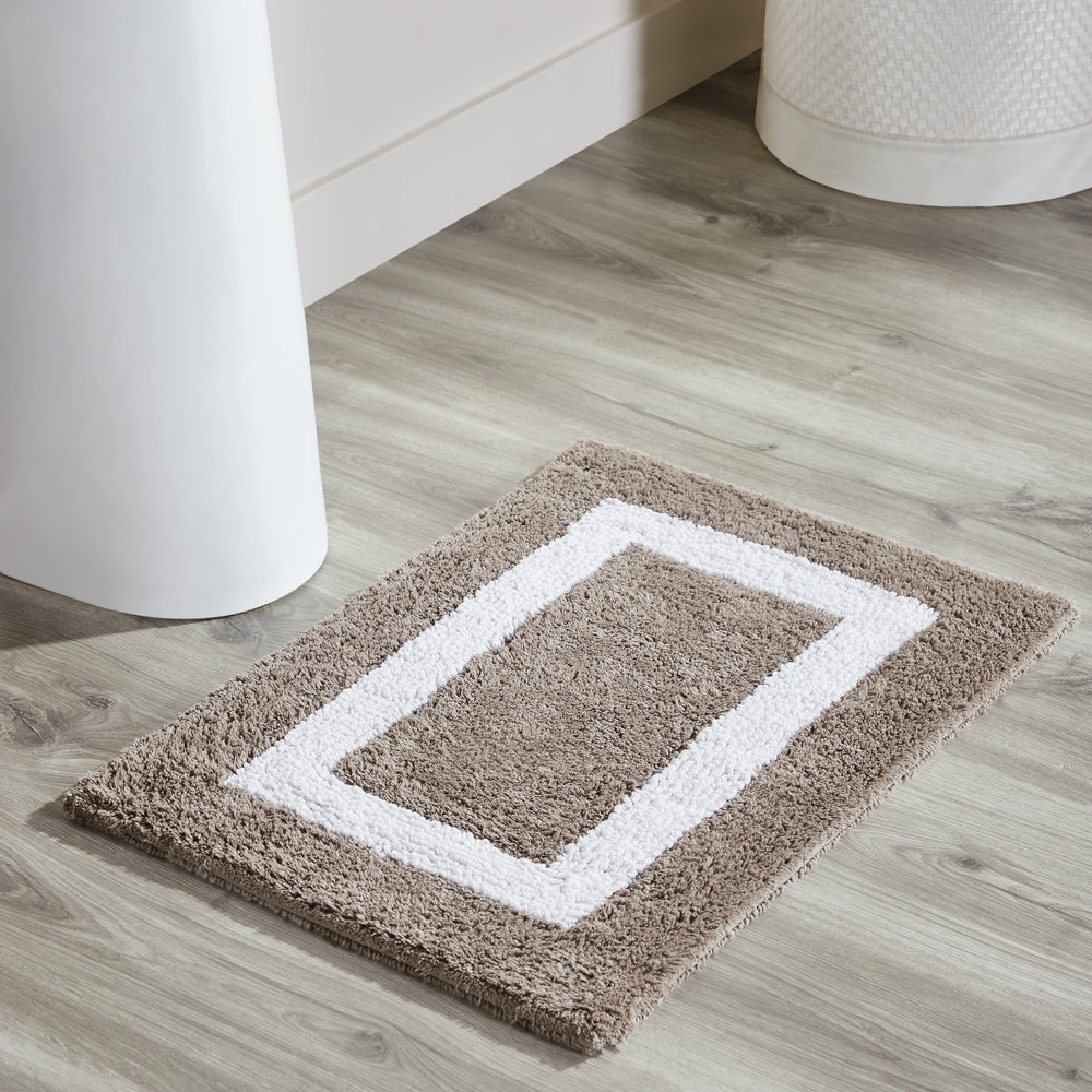 Hotel Multi Bathroom Rug 100% Premium Cotton Tufted Design Washable Bath Mat