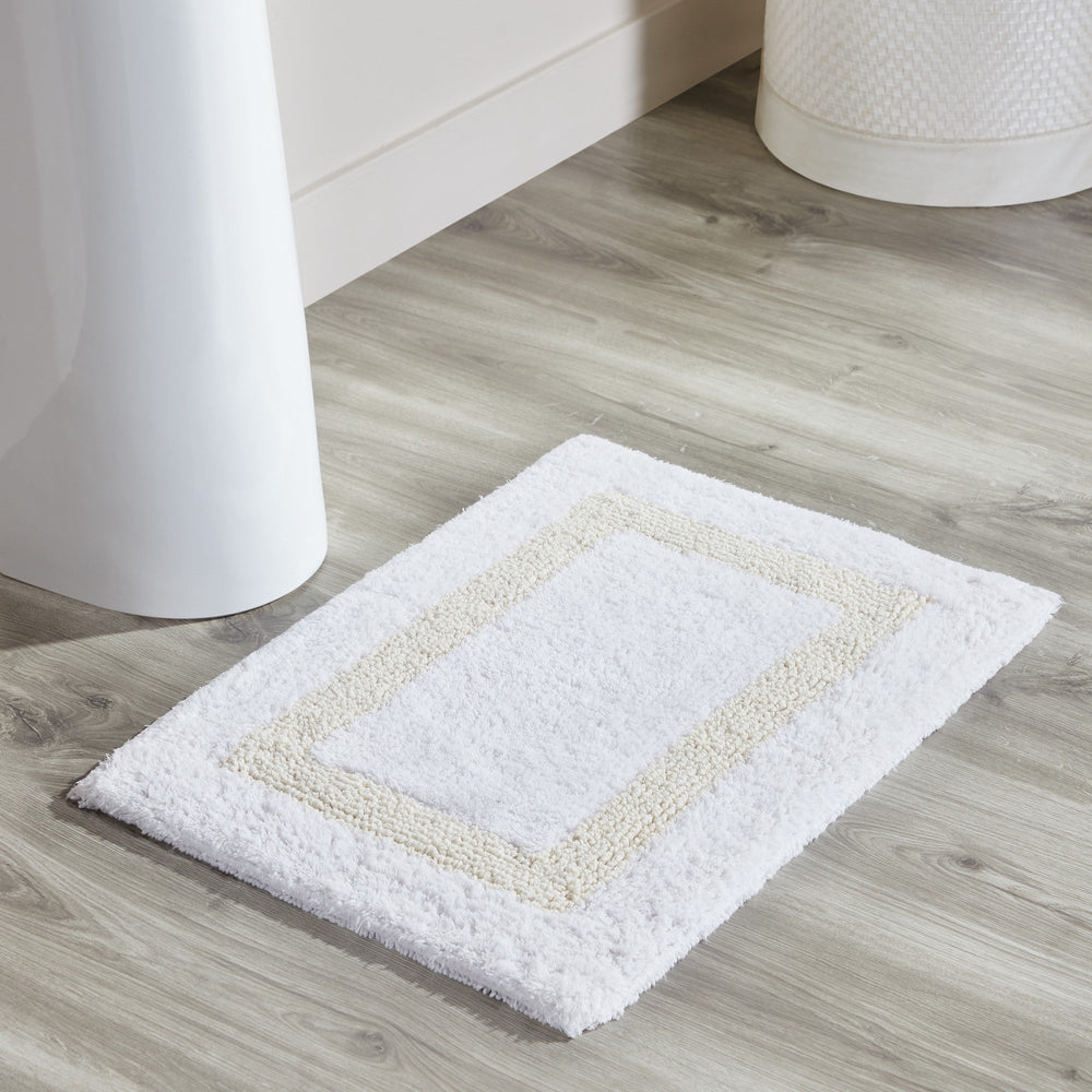 
                      
                        Hotel Bathroom Rug 100% Premium Cotton Tufted Design Washable Bath Mat
                      
                    