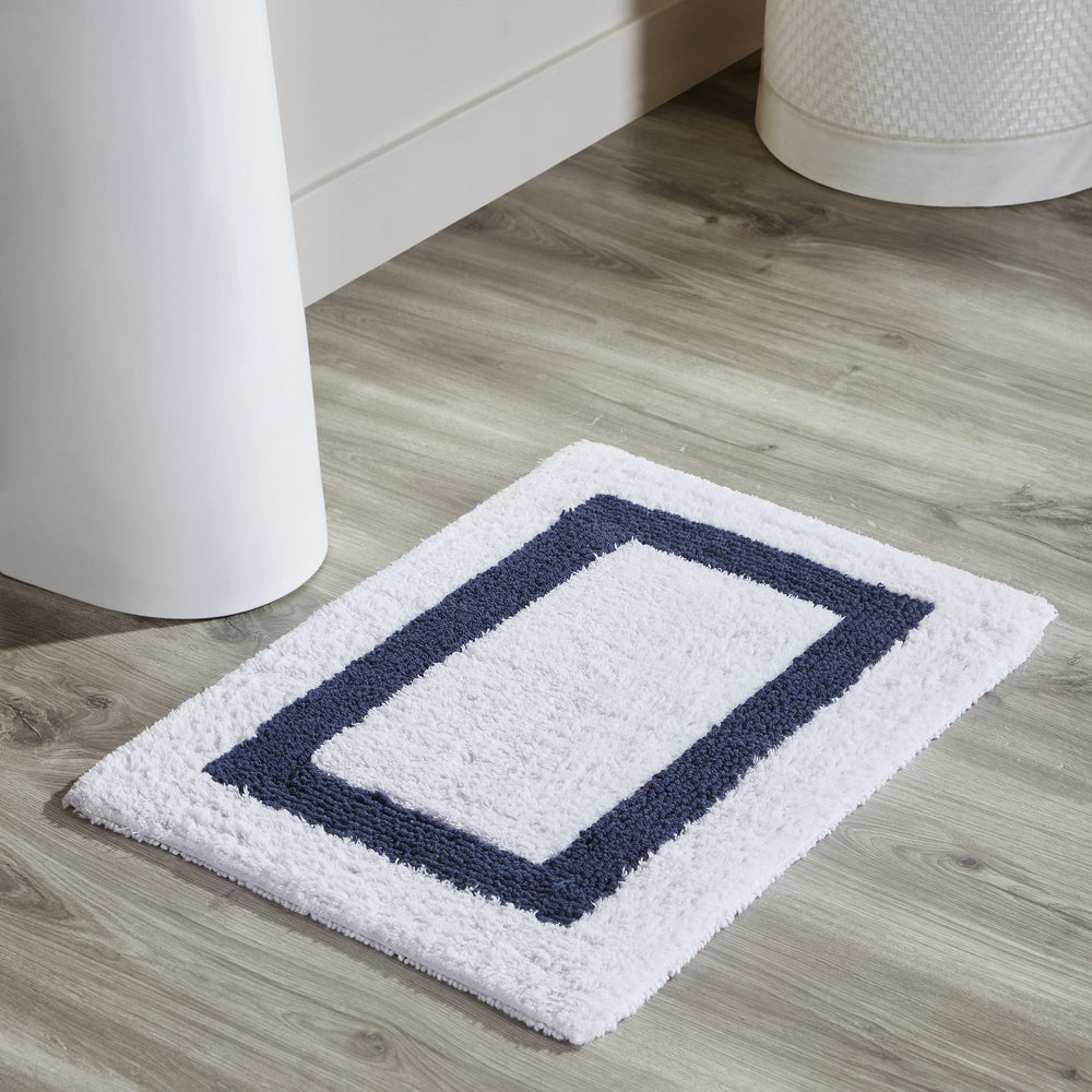 
                      
                        Hotel Bathroom Rug 100% Premium Cotton Tufted Design Washable Bath Mat
                      
                    
