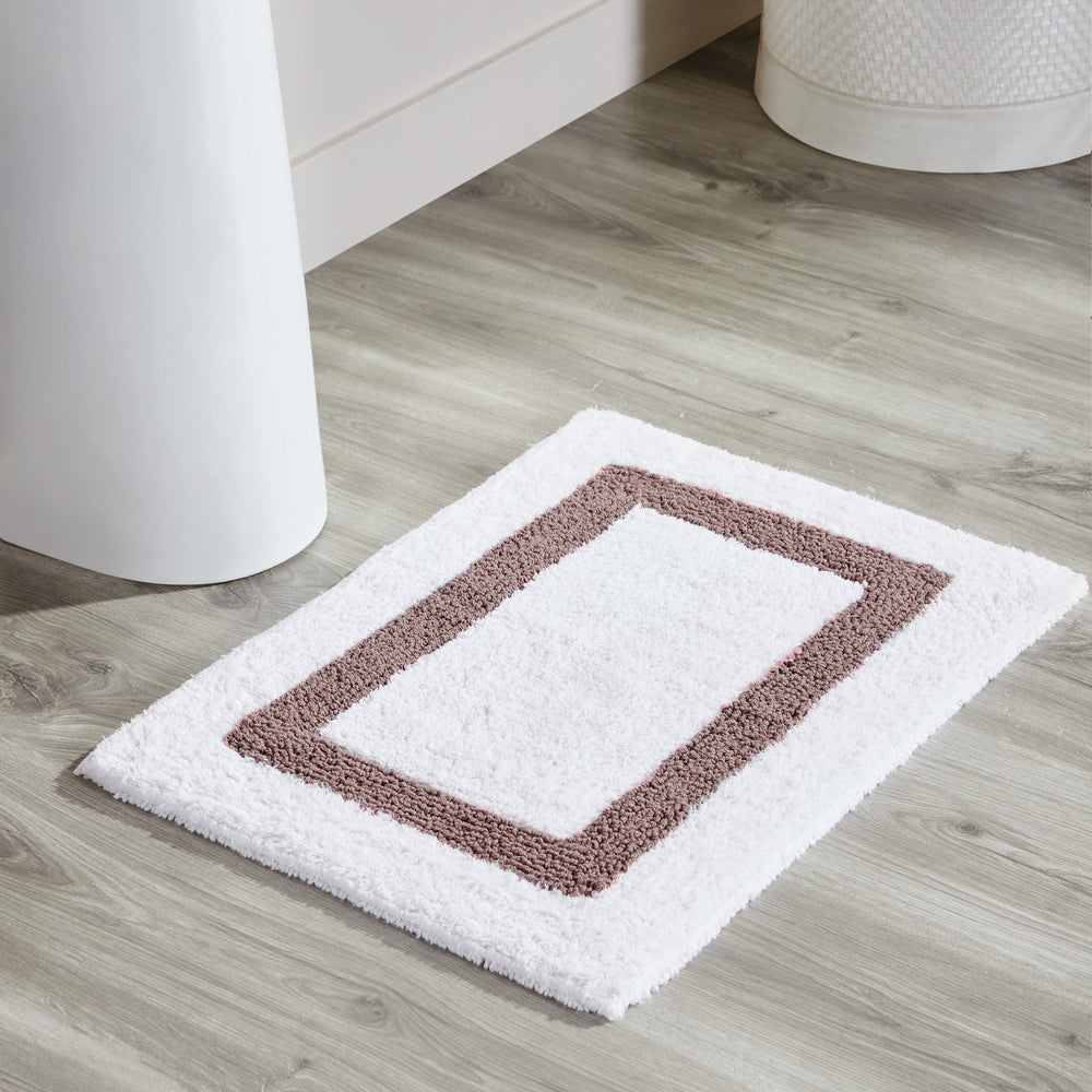 
                      
                        Hotel Bathroom Rug 100% Premium Cotton Tufted Design Washable Bath Mat
                      
                    