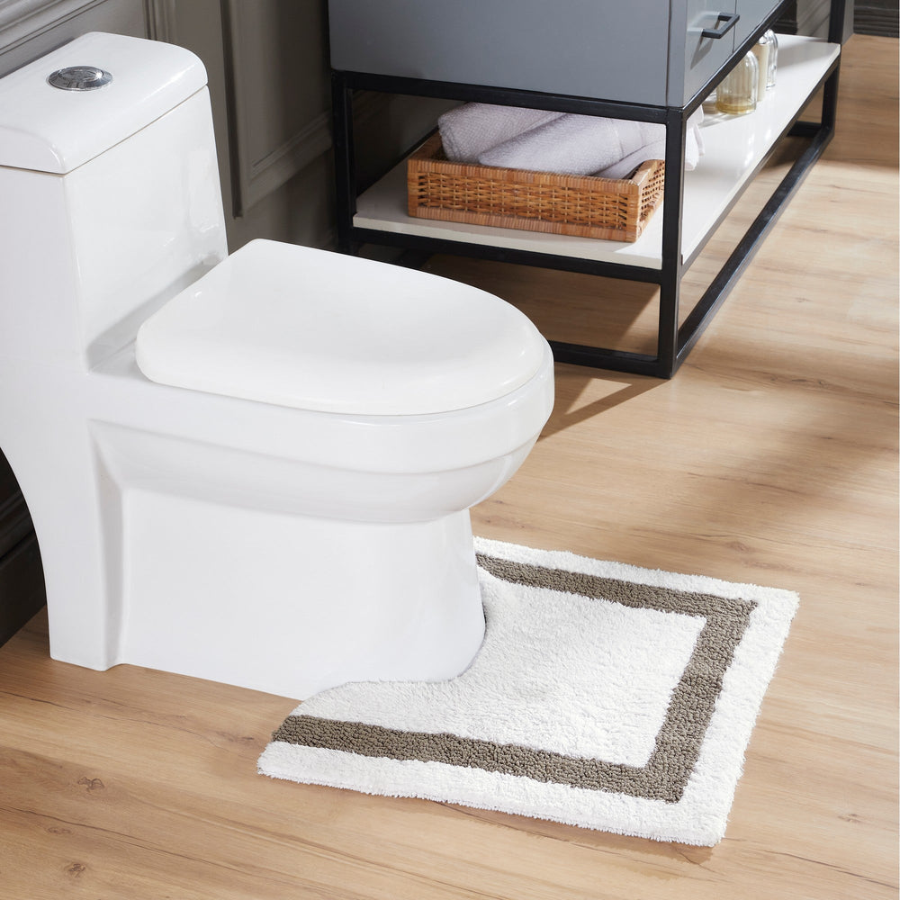 
                      
                        Hotel Bathroom Rug 100% Premium Cotton Tufted Design Washable Bath Mat
                      
                    