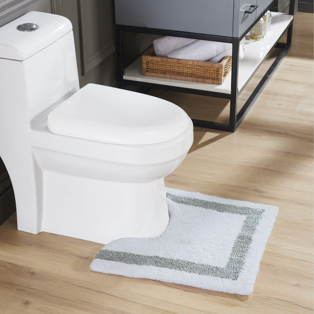 
                      
                        Hotel Bathroom Rug 100% Premium Cotton Tufted Design Washable Bath Mat
                      
                    