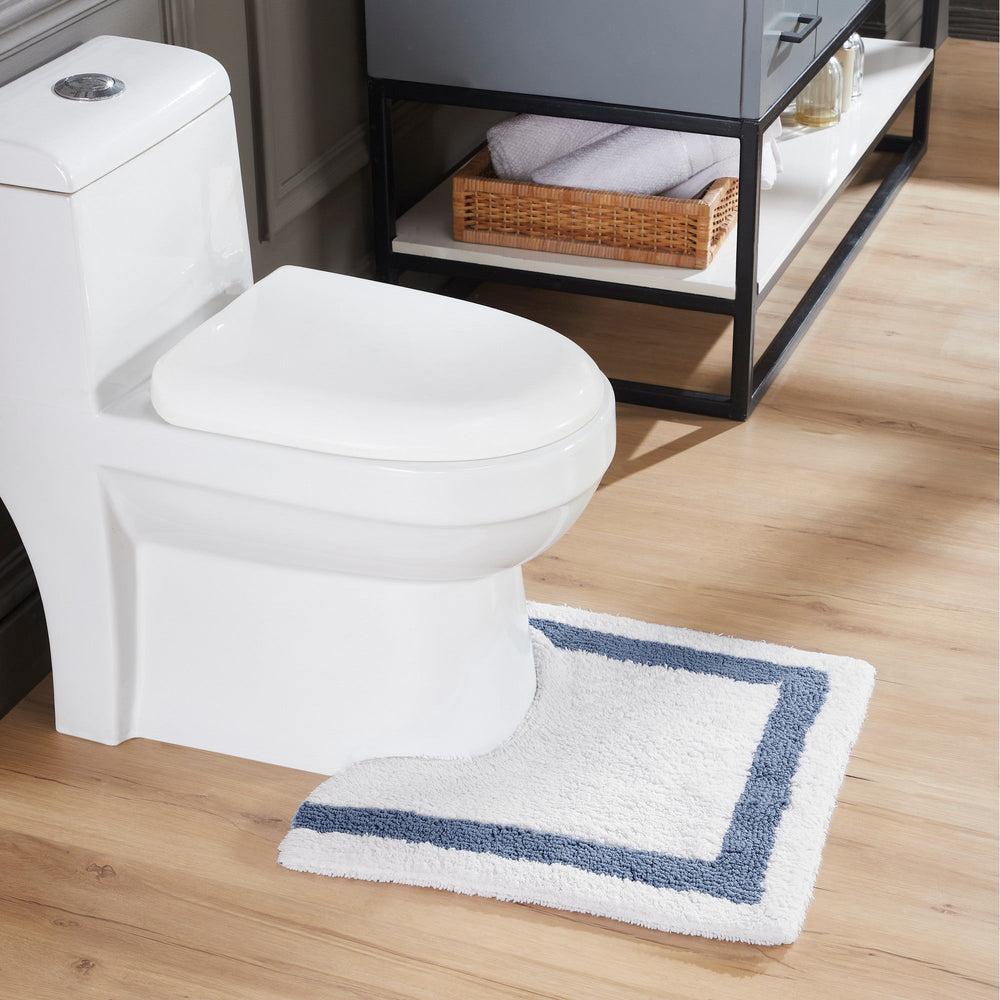 
                      
                        Hotel Bathroom Rug 100% Premium Cotton Tufted Design Washable Bath Mat
                      
                    