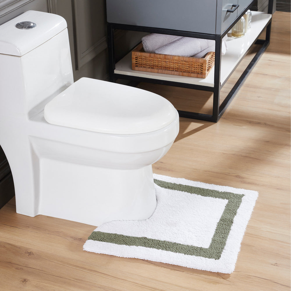 
                      
                        Hotel Bathroom Rug 100% Premium Cotton Tufted Design Washable Bath Mat
                      
                    