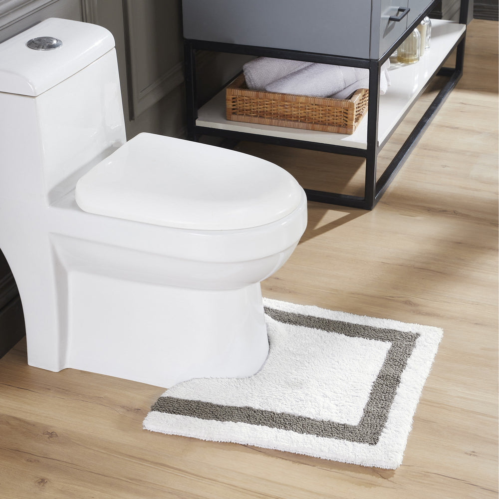 
                      
                        Hotel Bathroom Rug 100% Premium Cotton Tufted Design Washable Bath Mat
                      
                    