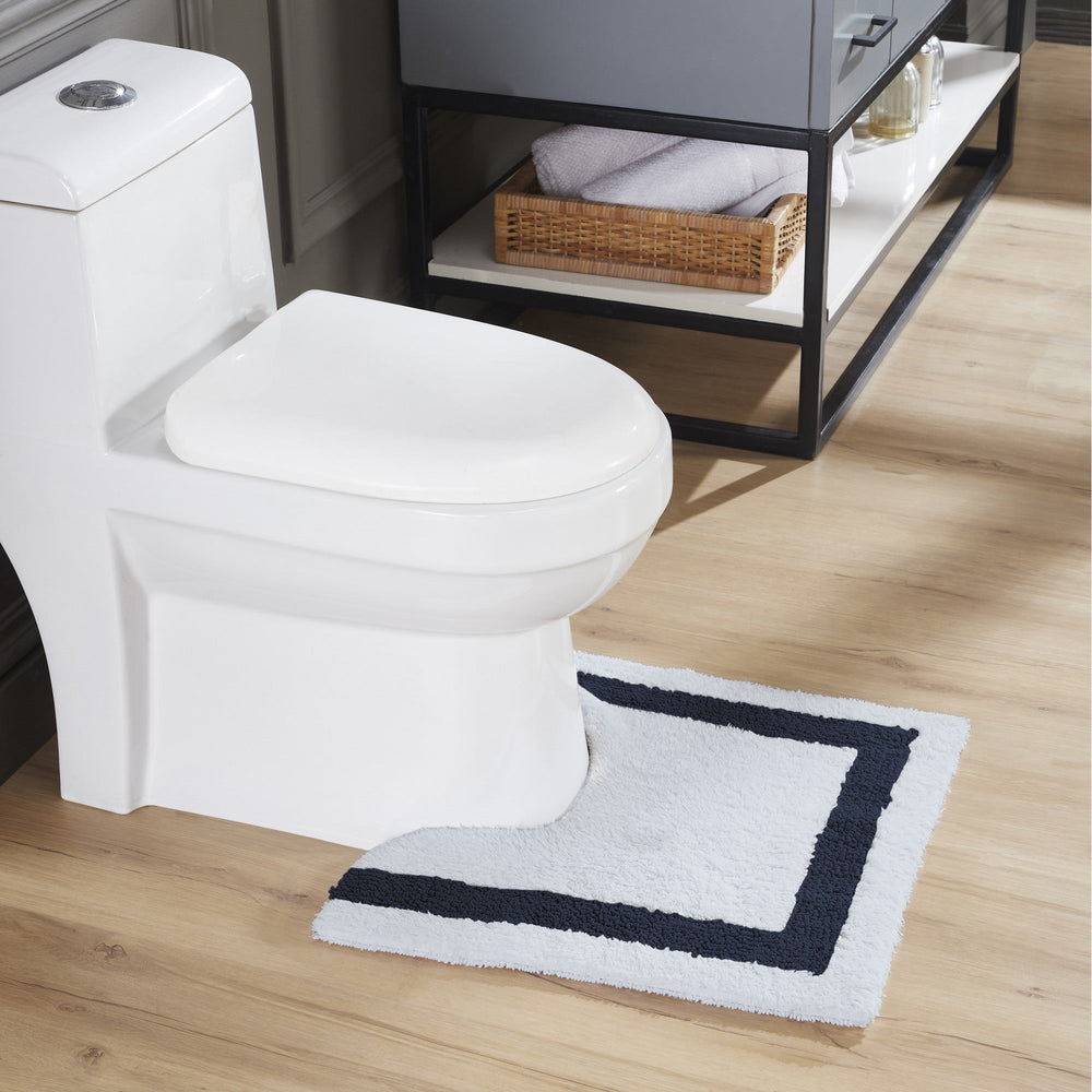 
                      
                        Hotel Bathroom Rug 100% Premium Cotton Tufted Design Washable Bath Mat
                      
                    