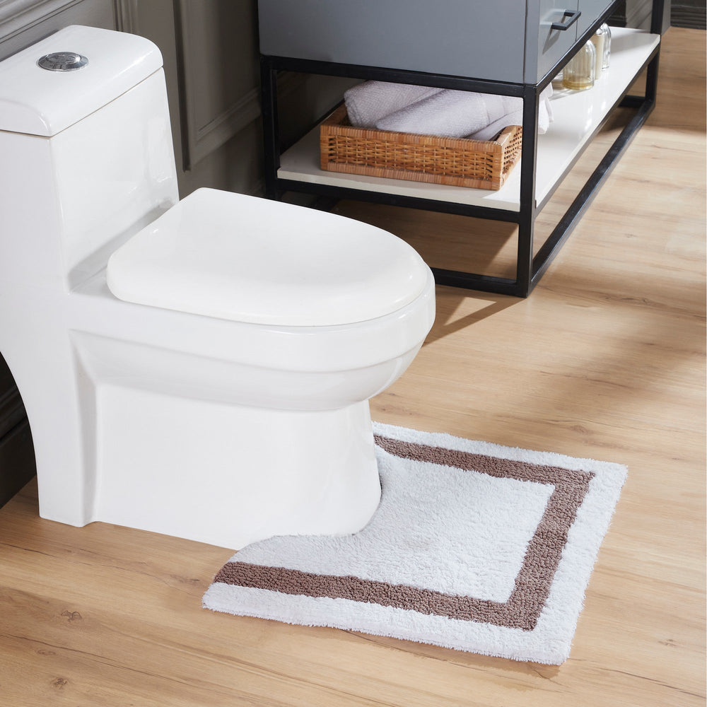 
                      
                        Hotel Bathroom Rug 100% Premium Cotton Tufted Design Washable Bath Mat
                      
                    